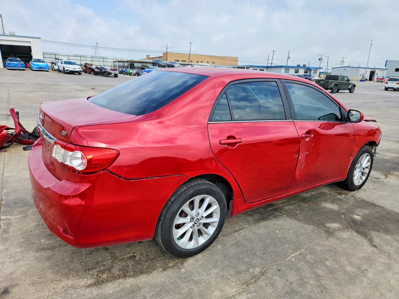 2013 Toyota Corolla Le Red vin: 5YFBU4EE9DP148569