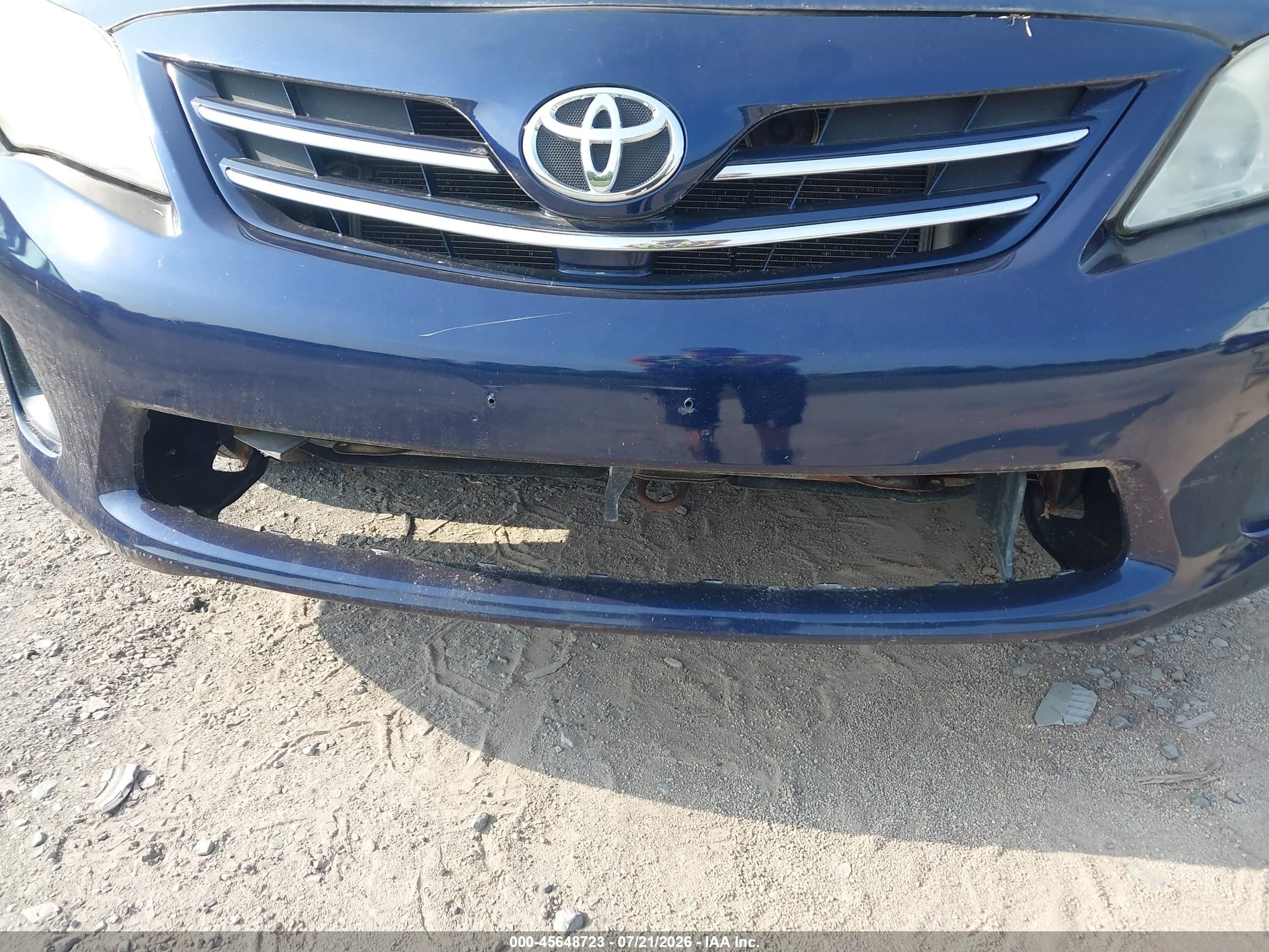2013 Toyota Corolla Le Blue vin: 5YFBU4EE9DP150936