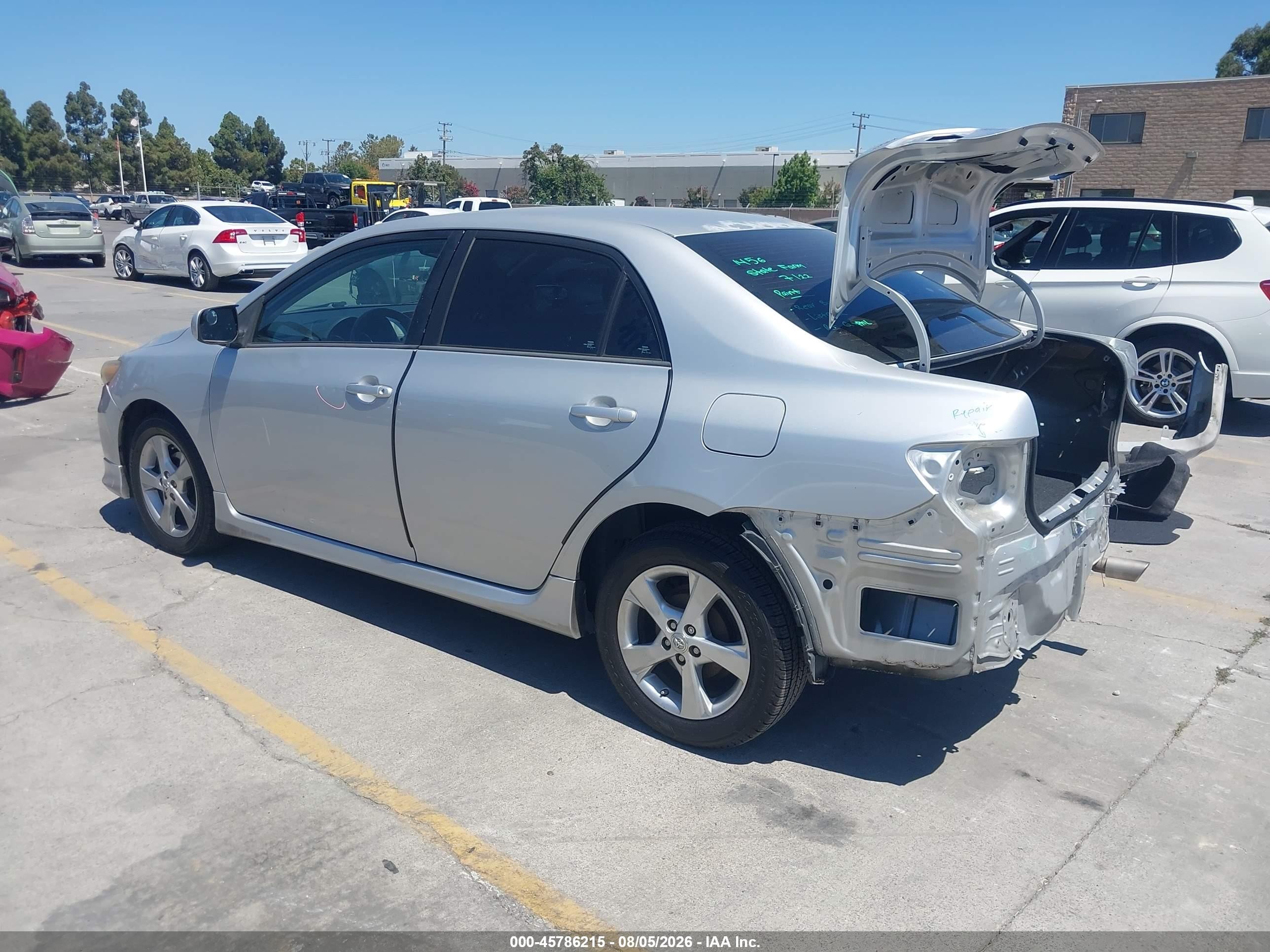 2013 Toyota Corolla S Серебряный vin: 5YFBU4EE9DP152637