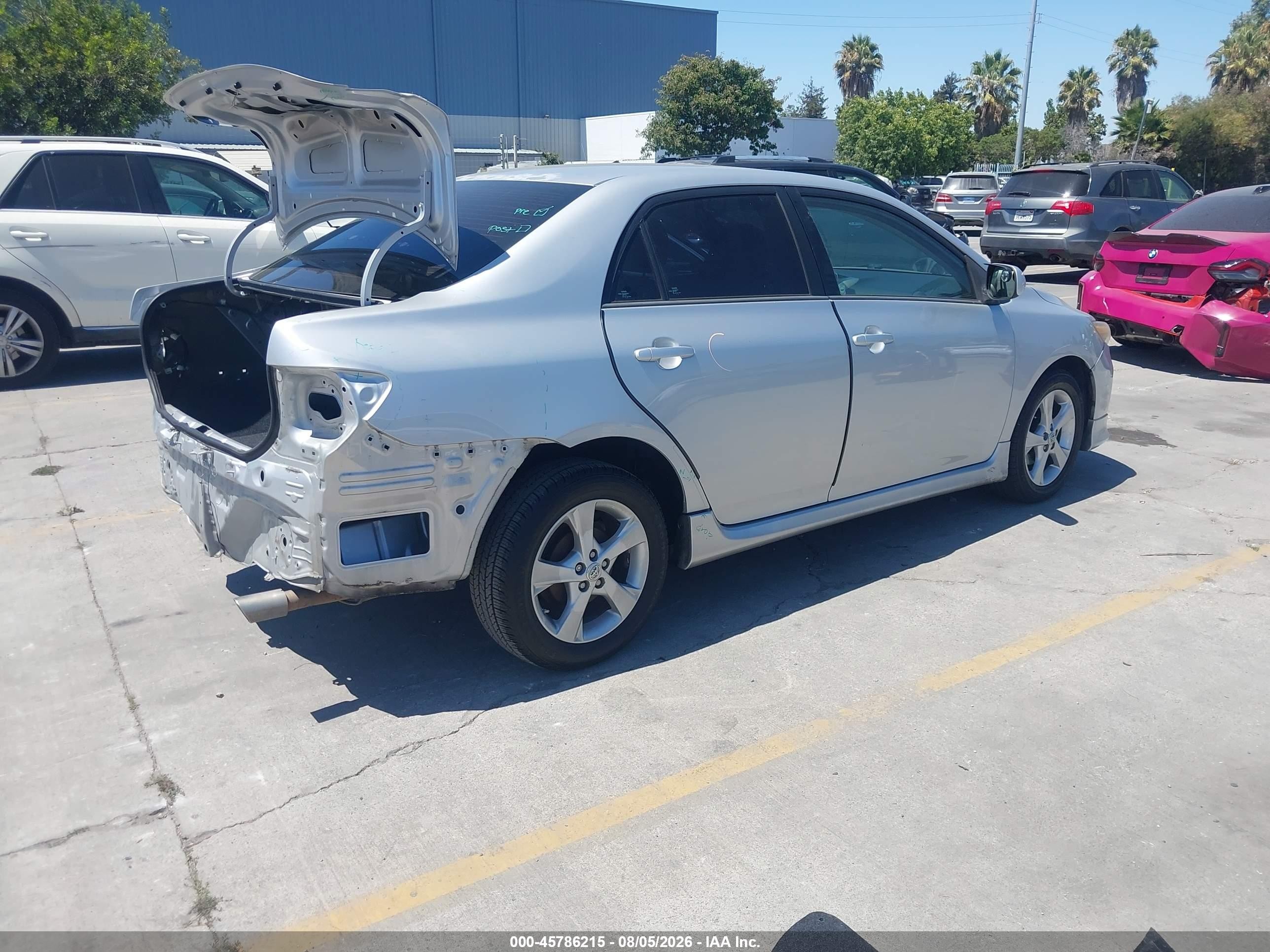 2013 Toyota Corolla S Серебряный vin: 5YFBU4EE9DP152637