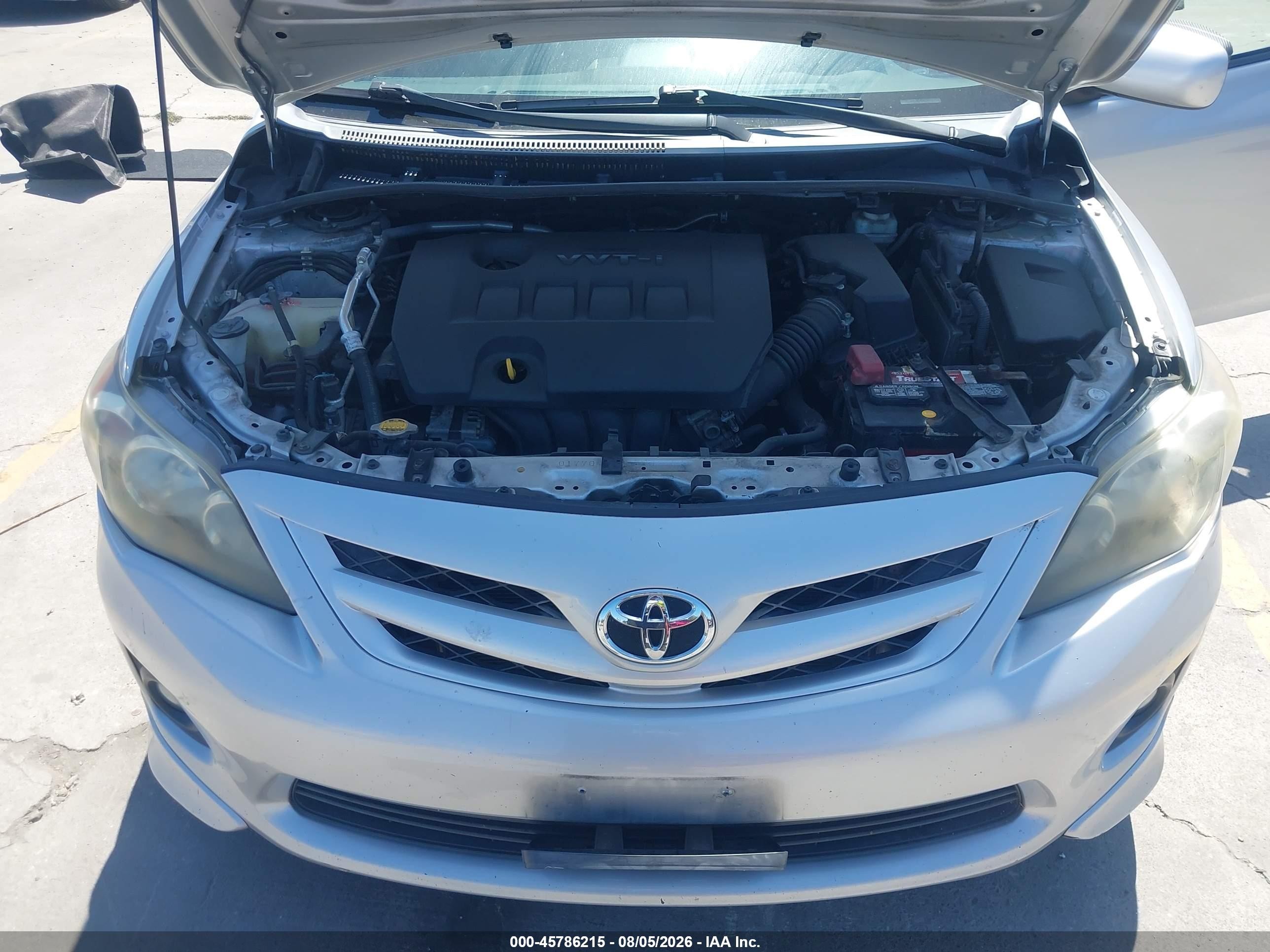 2013 Toyota Corolla S Серебряный vin: 5YFBU4EE9DP152637