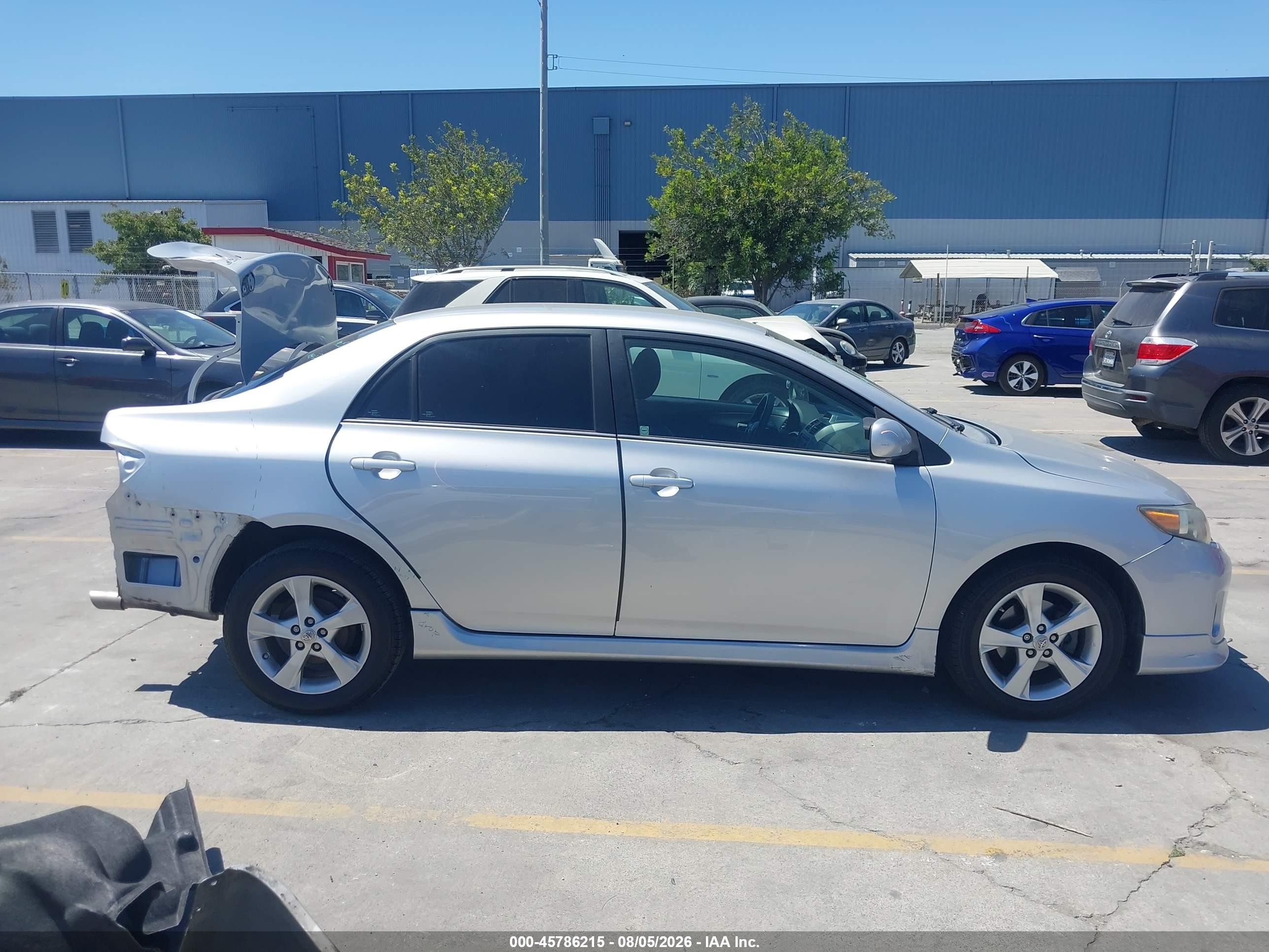 2013 Toyota Corolla S Серебряный vin: 5YFBU4EE9DP152637