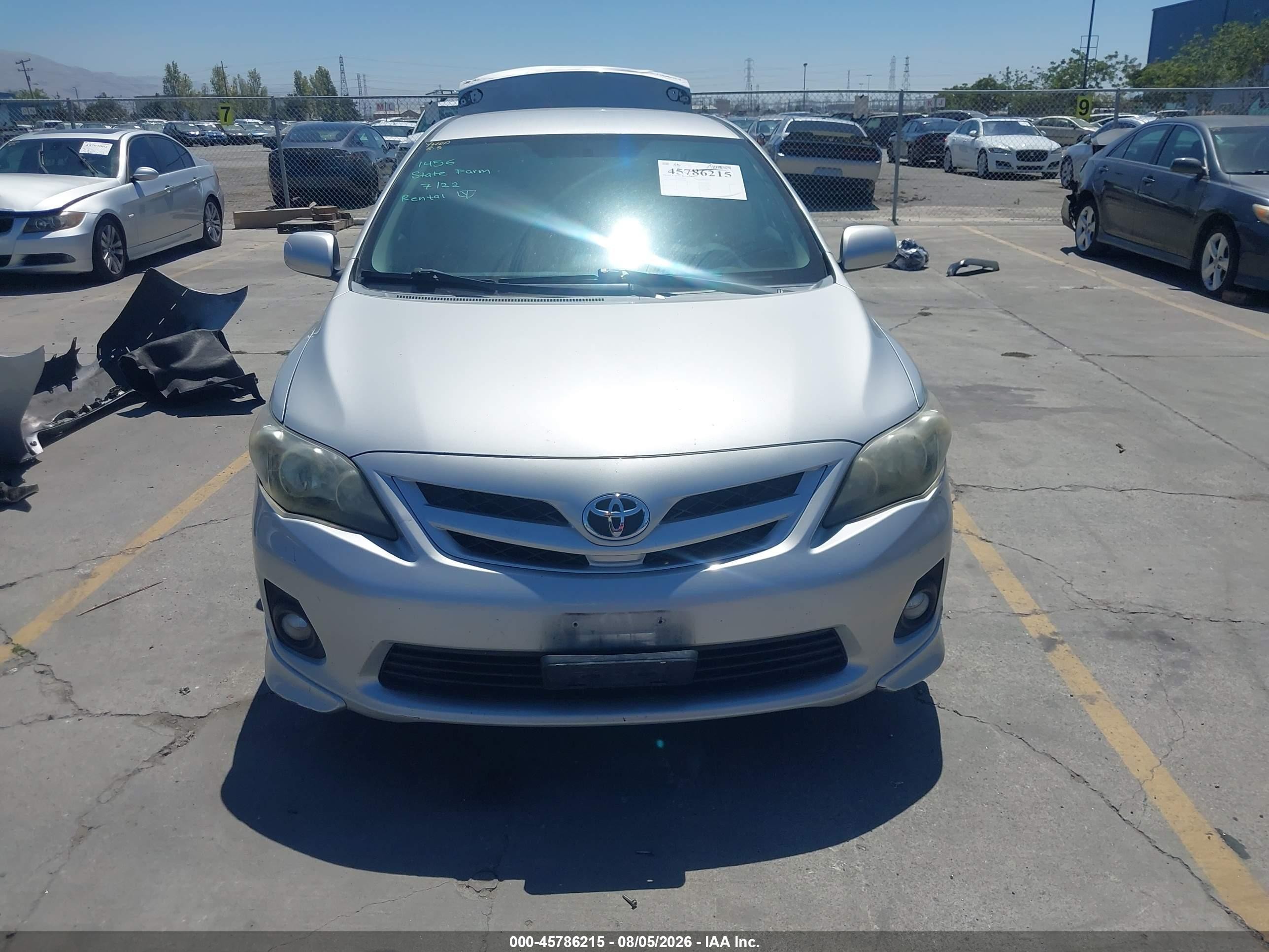 2013 Toyota Corolla S Серебряный vin: 5YFBU4EE9DP152637