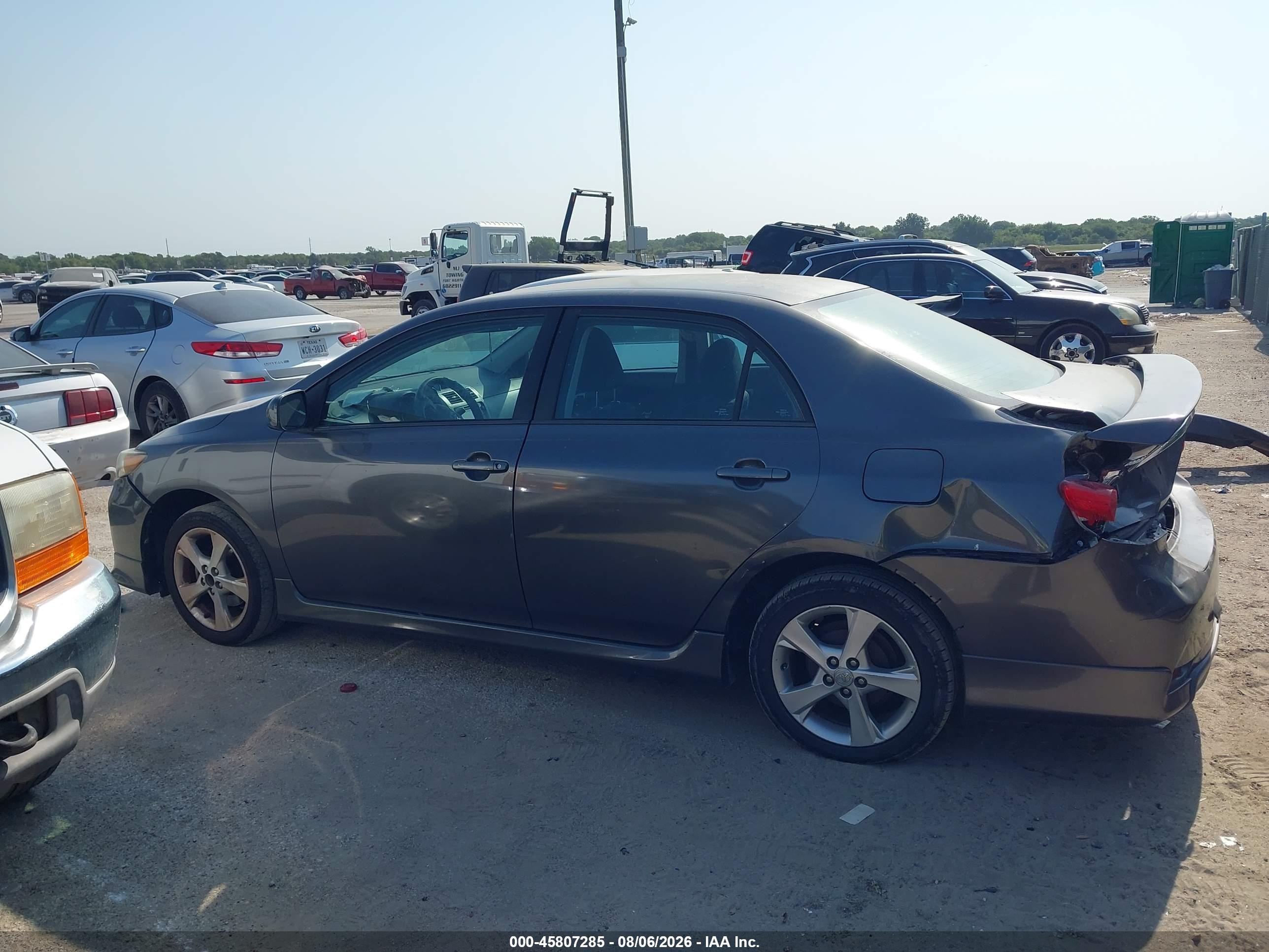 2013 Toyota Corolla S Gray vin: 5YFBU4EE9DP160284