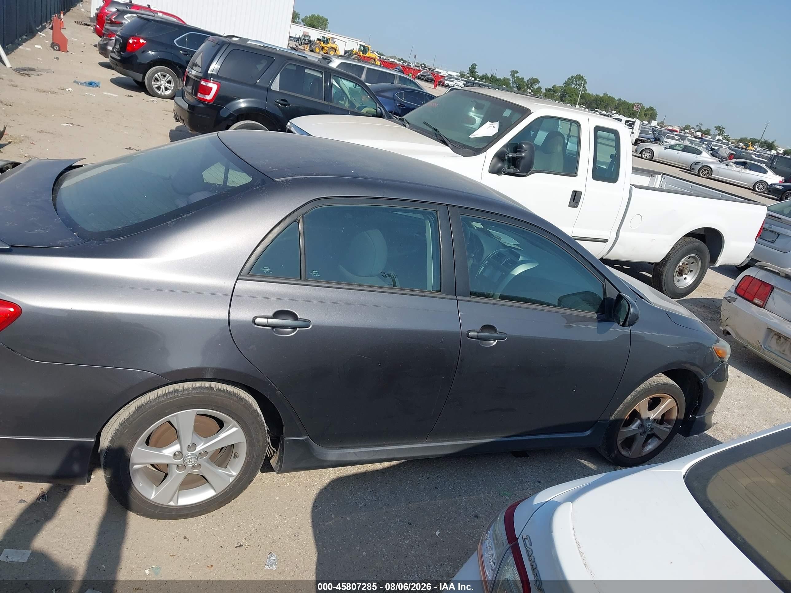 2013 Toyota Corolla S Gray vin: 5YFBU4EE9DP160284