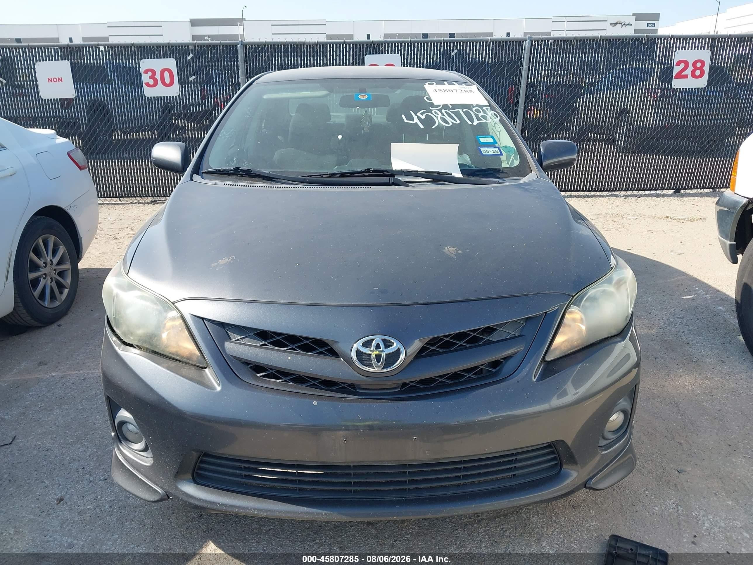 2013 Toyota Corolla S Gray vin: 5YFBU4EE9DP160284