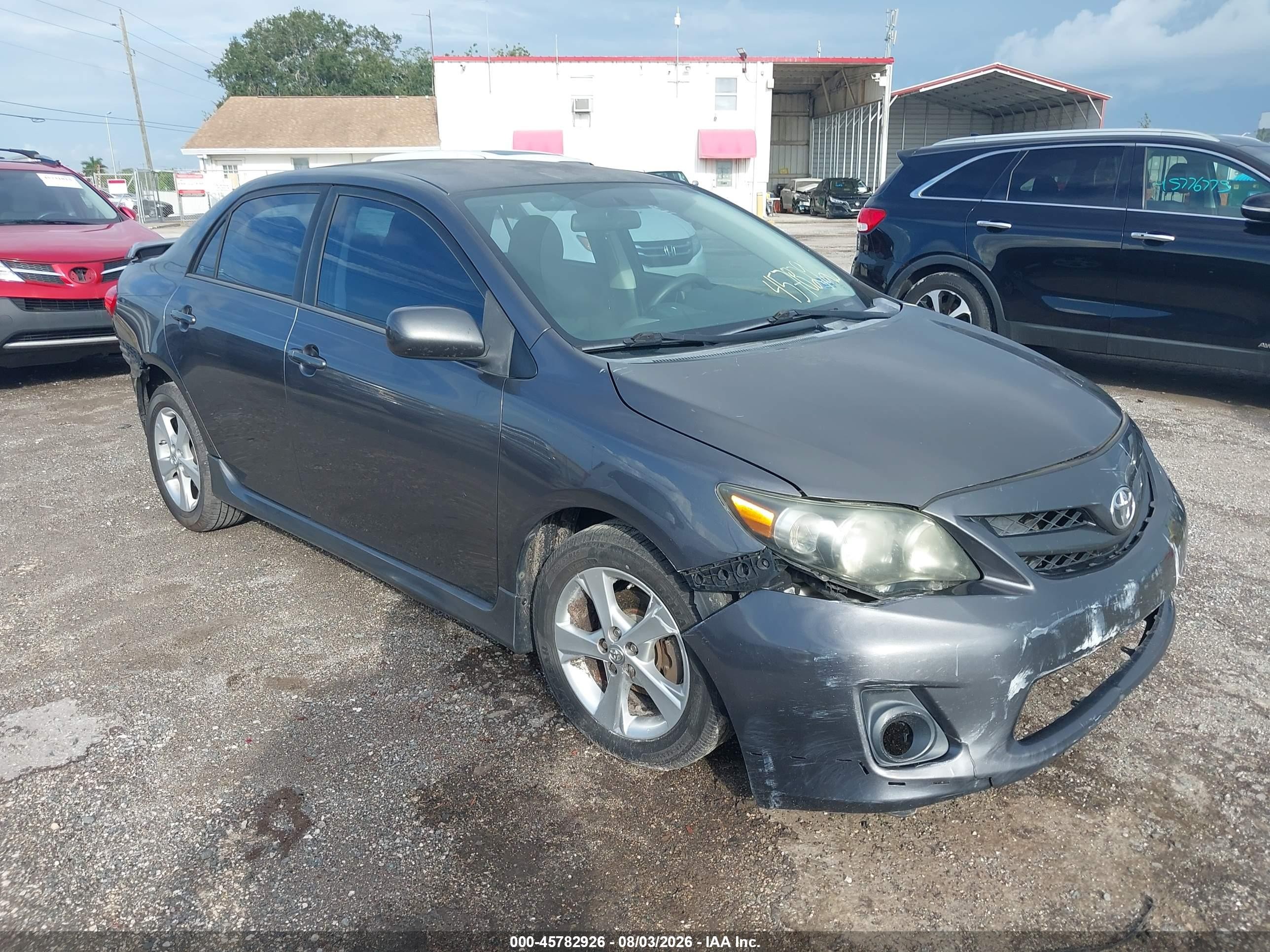 2013 Toyota Corolla S Gray vin: 5YFBU4EE9DP161788