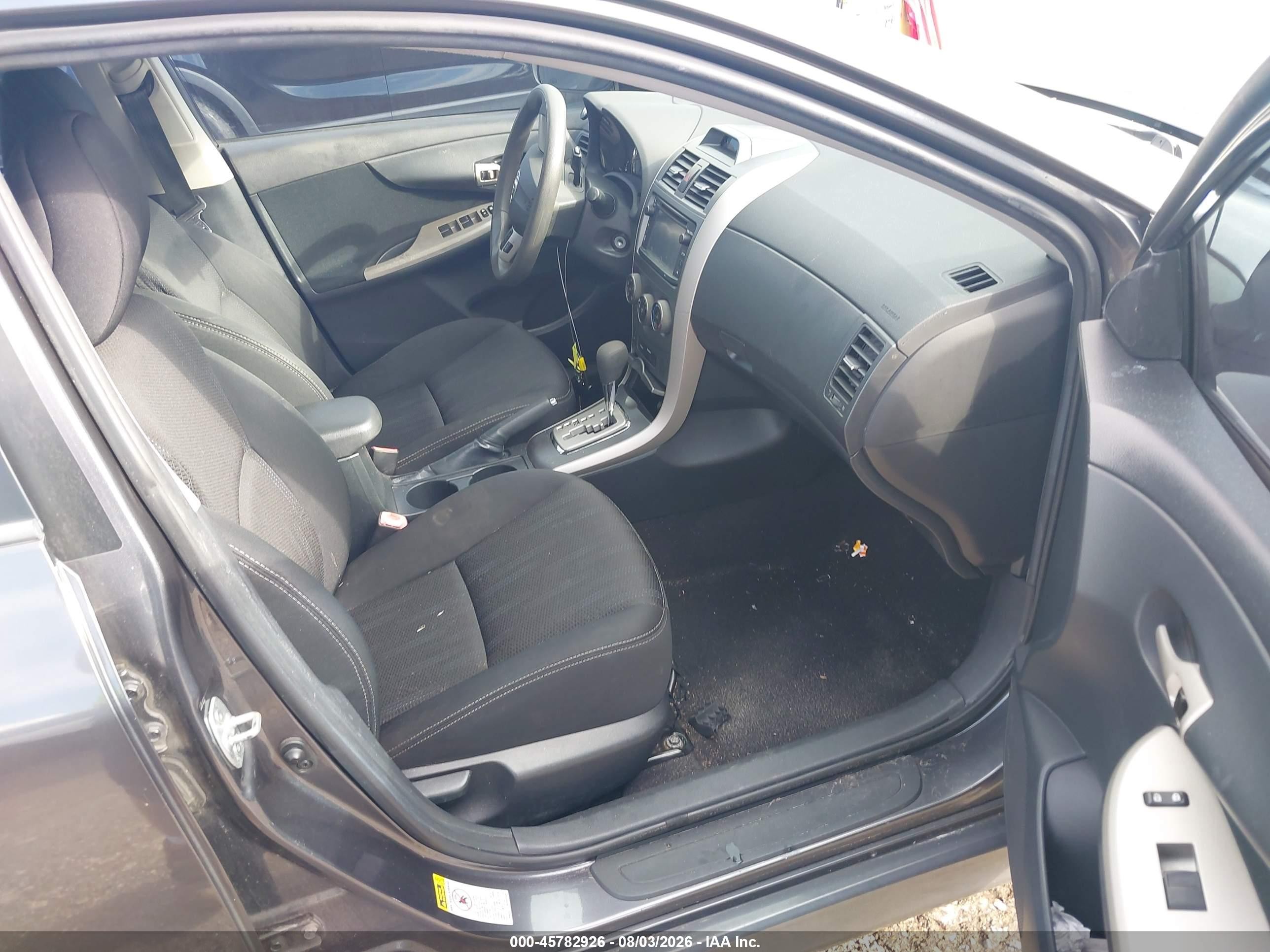 2013 Toyota Corolla S Gray vin: 5YFBU4EE9DP161788