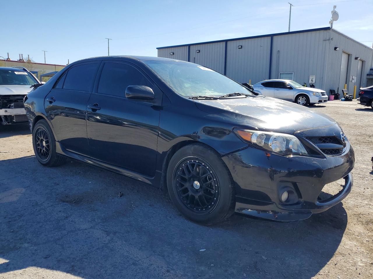 2013 Toyota Corolla S Black vin: 5YFBU4EE9DP163878