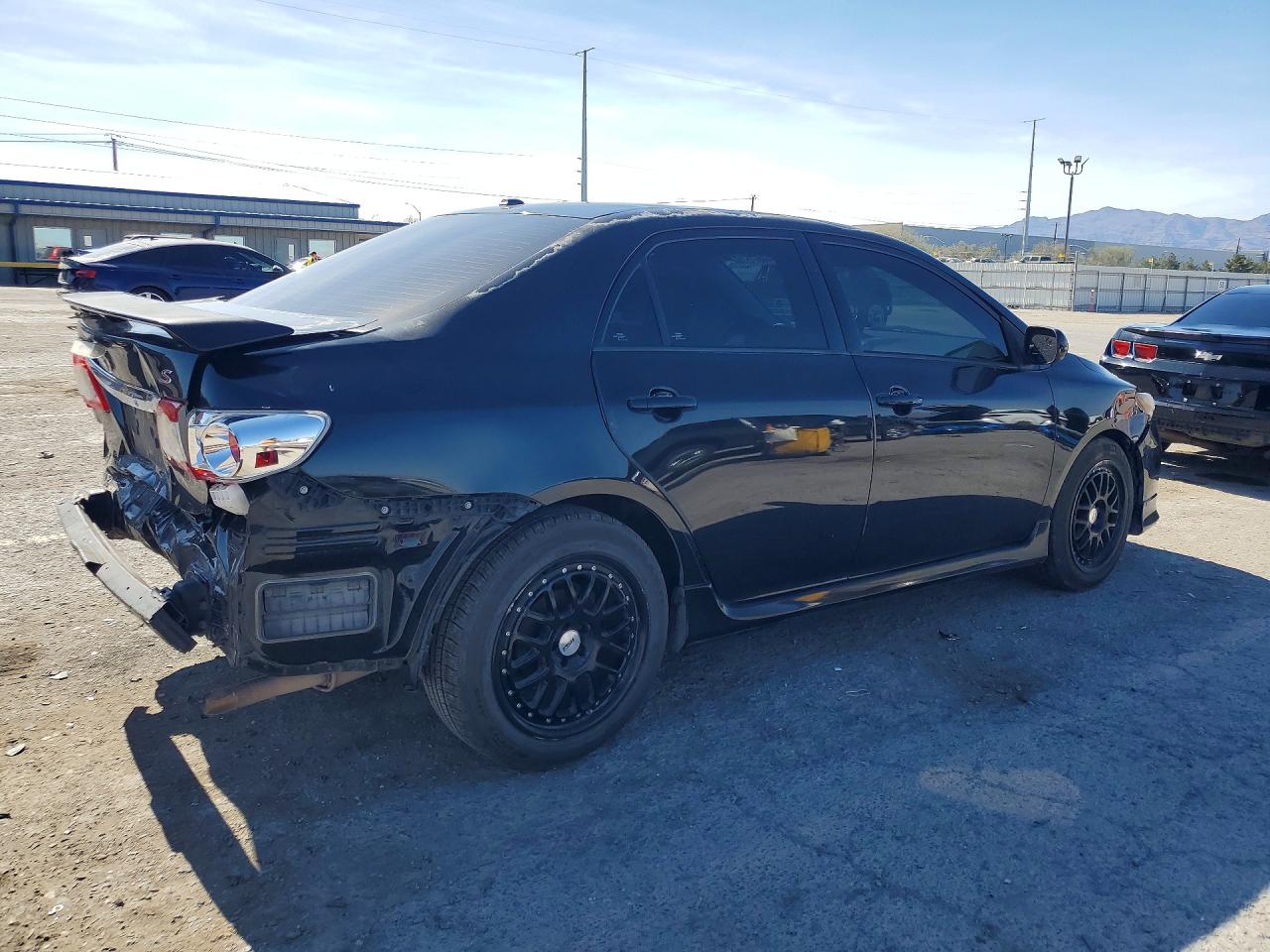 2013 Toyota Corolla S Black vin: 5YFBU4EE9DP163878
