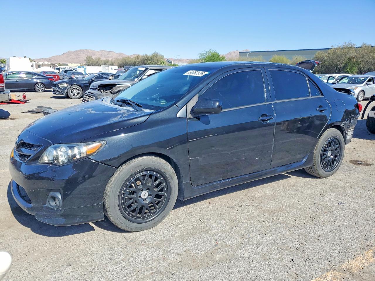 2013 Toyota Corolla S Black vin: 5YFBU4EE9DP163878