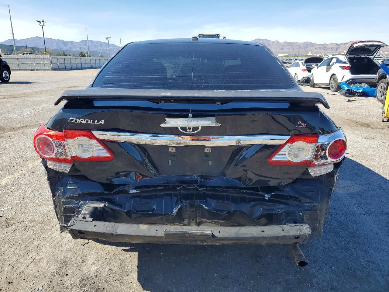 2013 Toyota Corolla S Black vin: 5YFBU4EE9DP163878