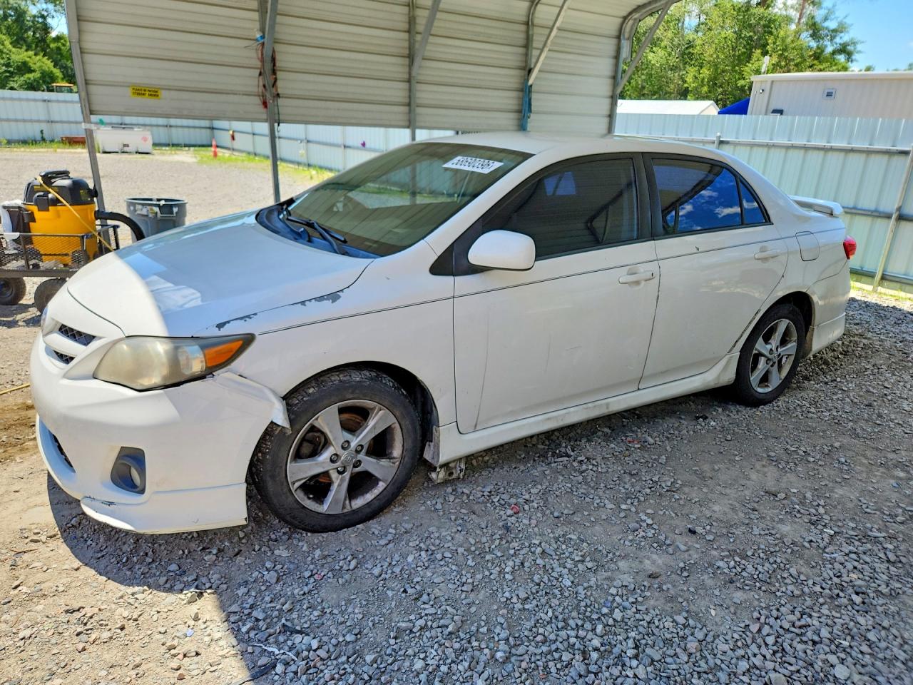 2013 Toyota Corolla S White vin: 5YFBU4EE9DP183998