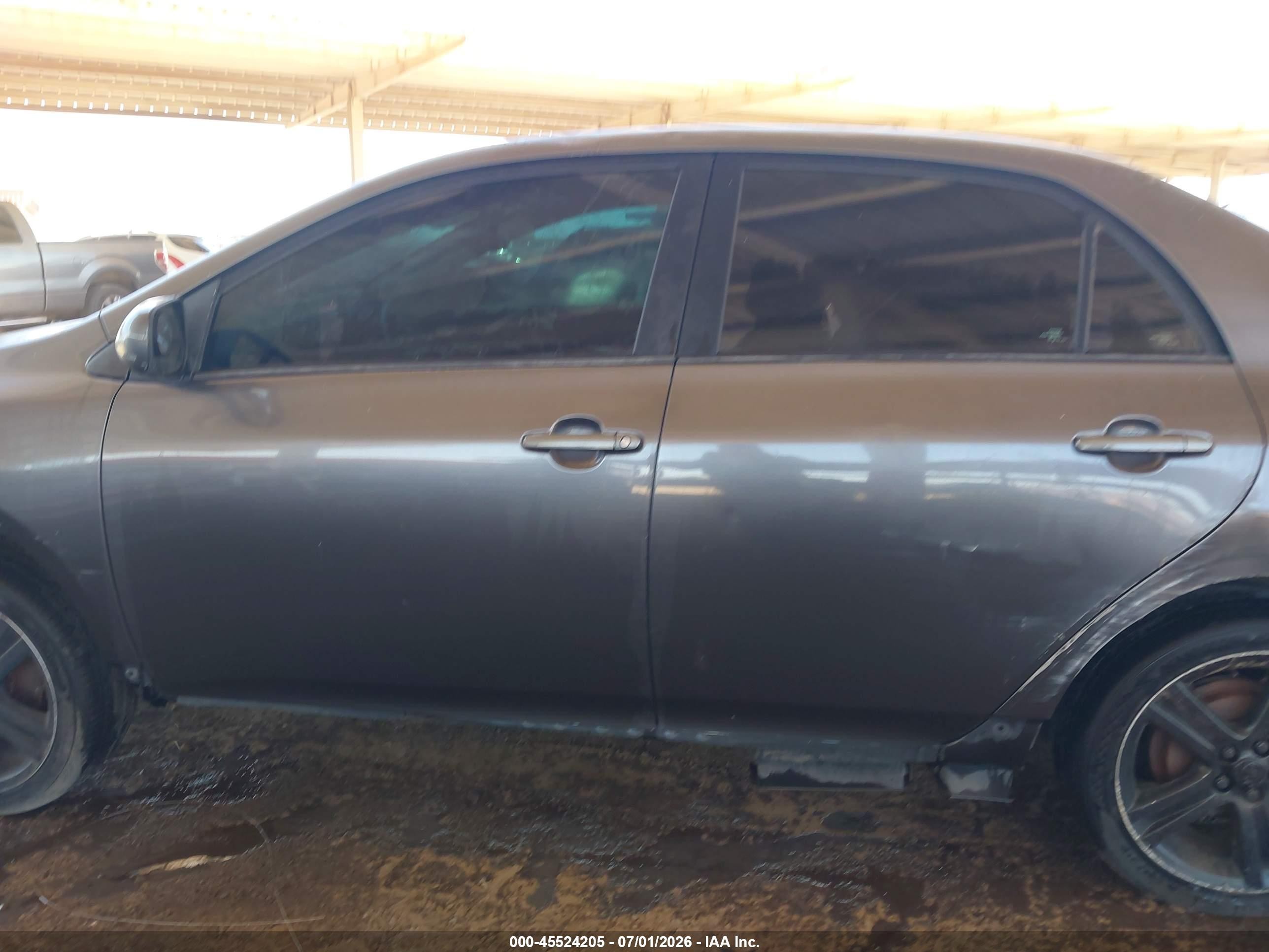 2013 Toyota Corolla S Gray vin: 5YFBU4EE9DP186416
