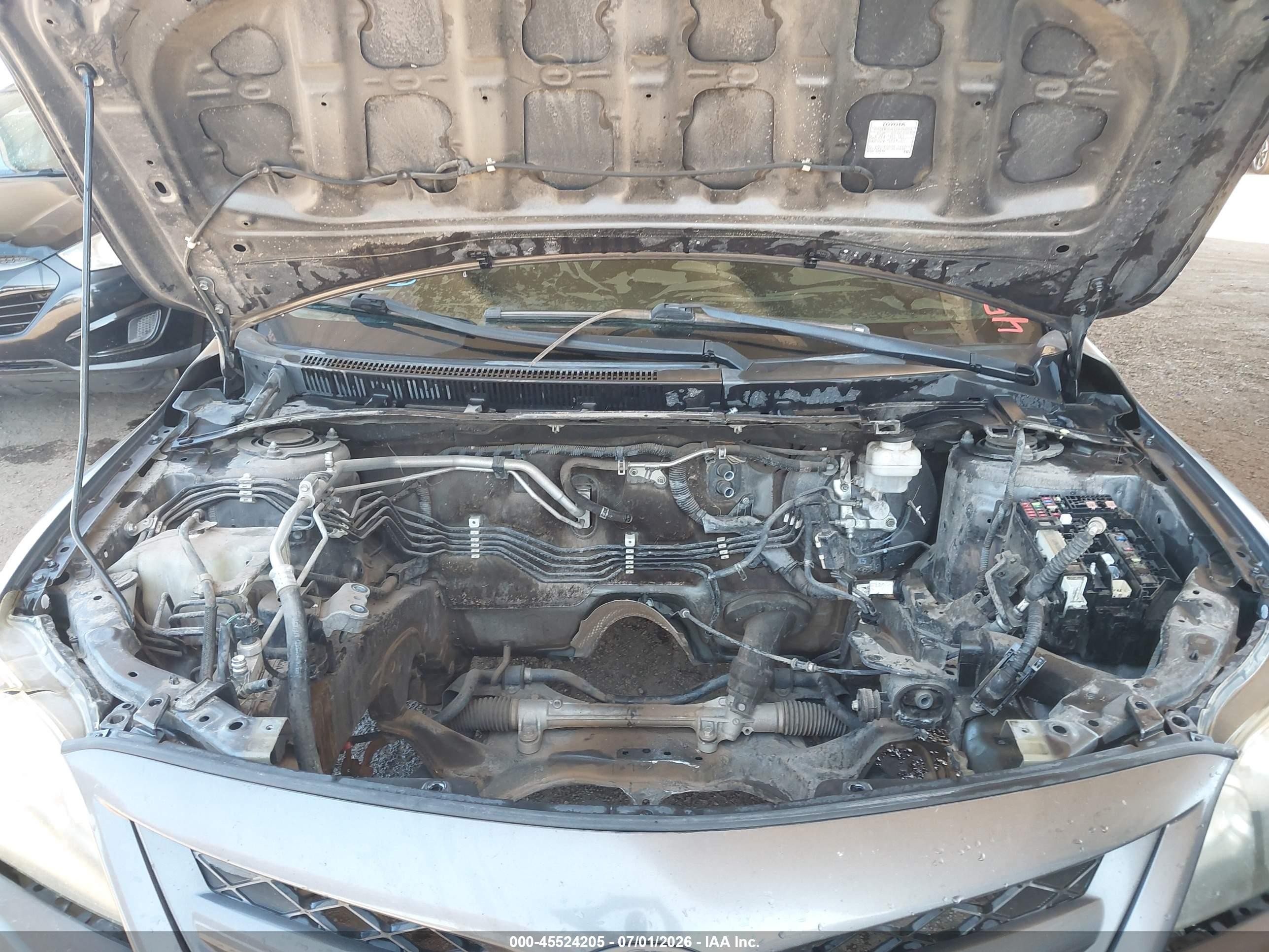 2013 Toyota Corolla S Gray vin: 5YFBU4EE9DP186416