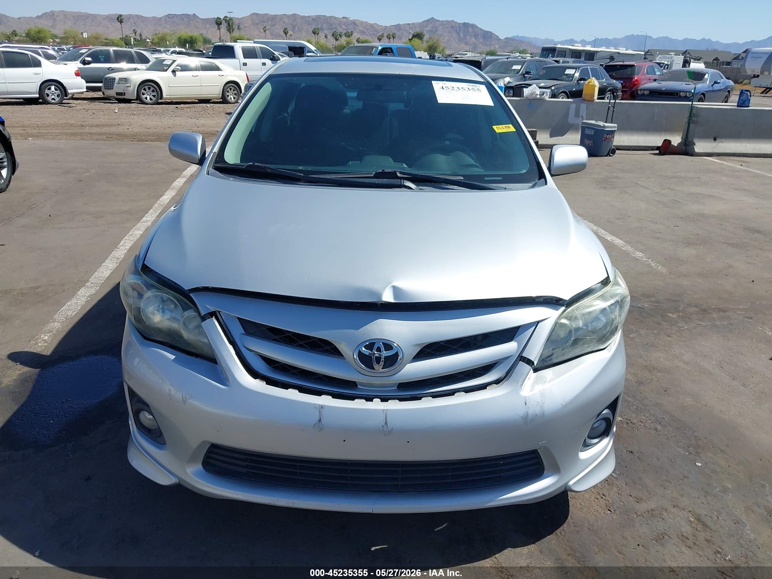 2013 Toyota Corolla S Silver vin: 5YFBU4EE9DP188070