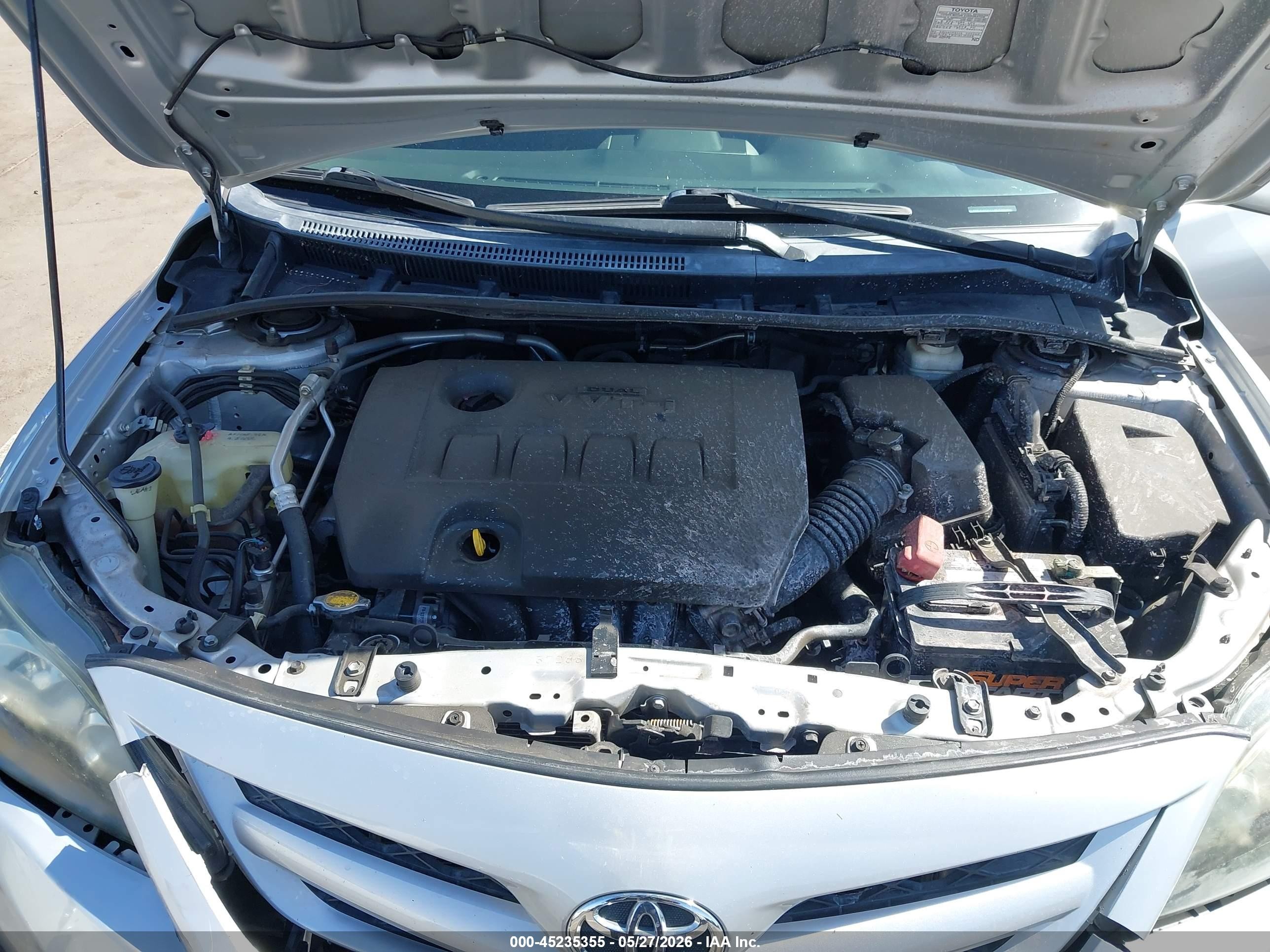 2013 Toyota Corolla S Silver vin: 5YFBU4EE9DP188070