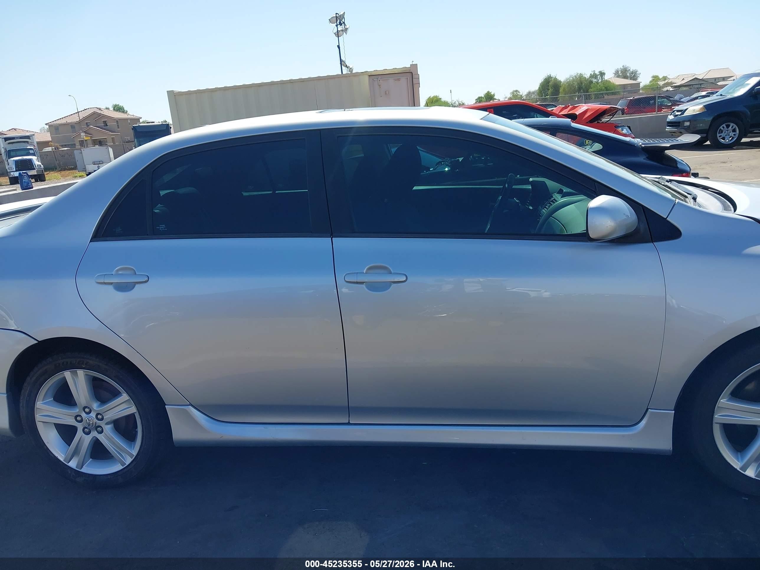 2013 Toyota Corolla S Silver vin: 5YFBU4EE9DP188070
