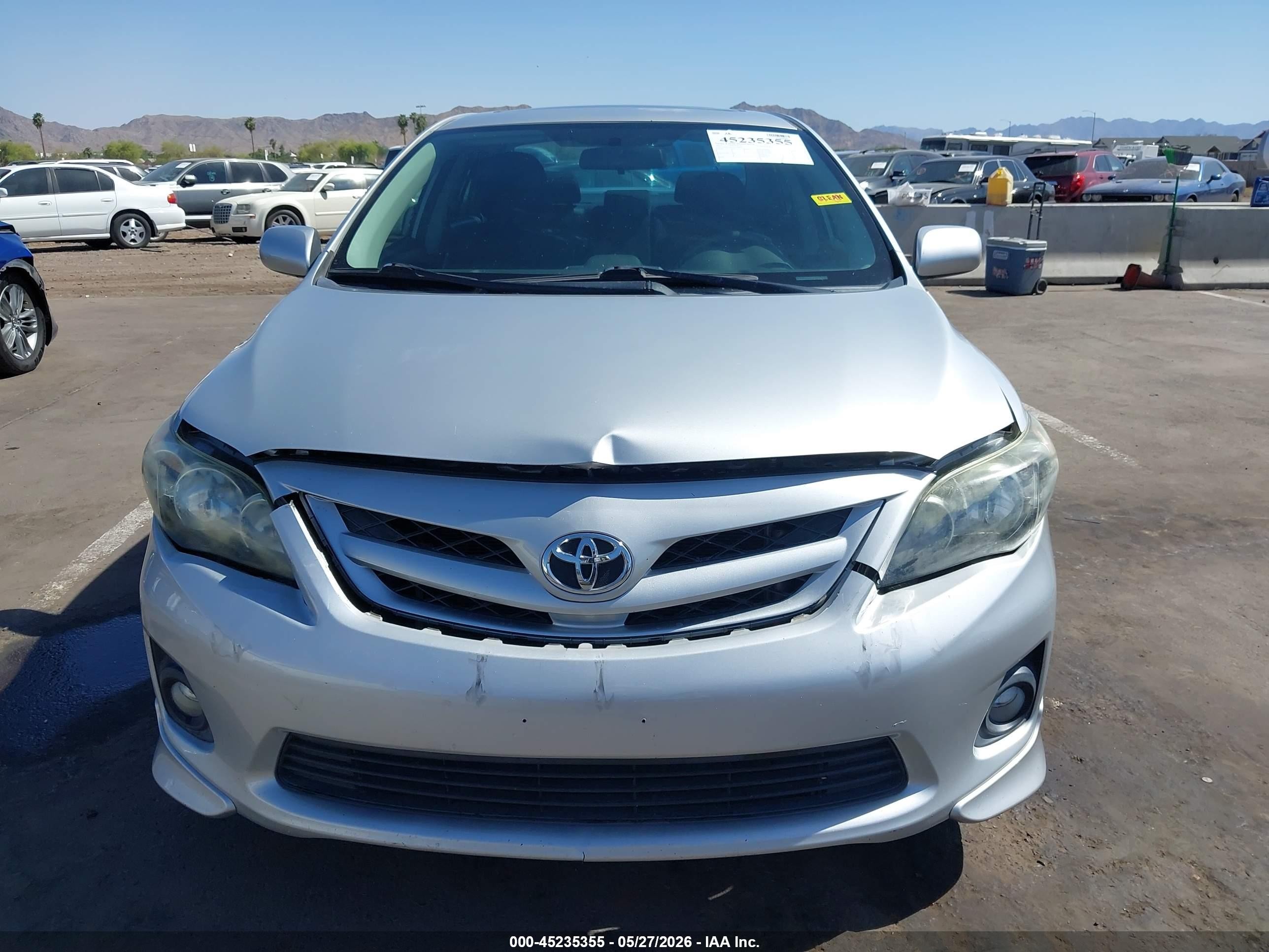 2013 Toyota Corolla S Silver vin: 5YFBU4EE9DP188070