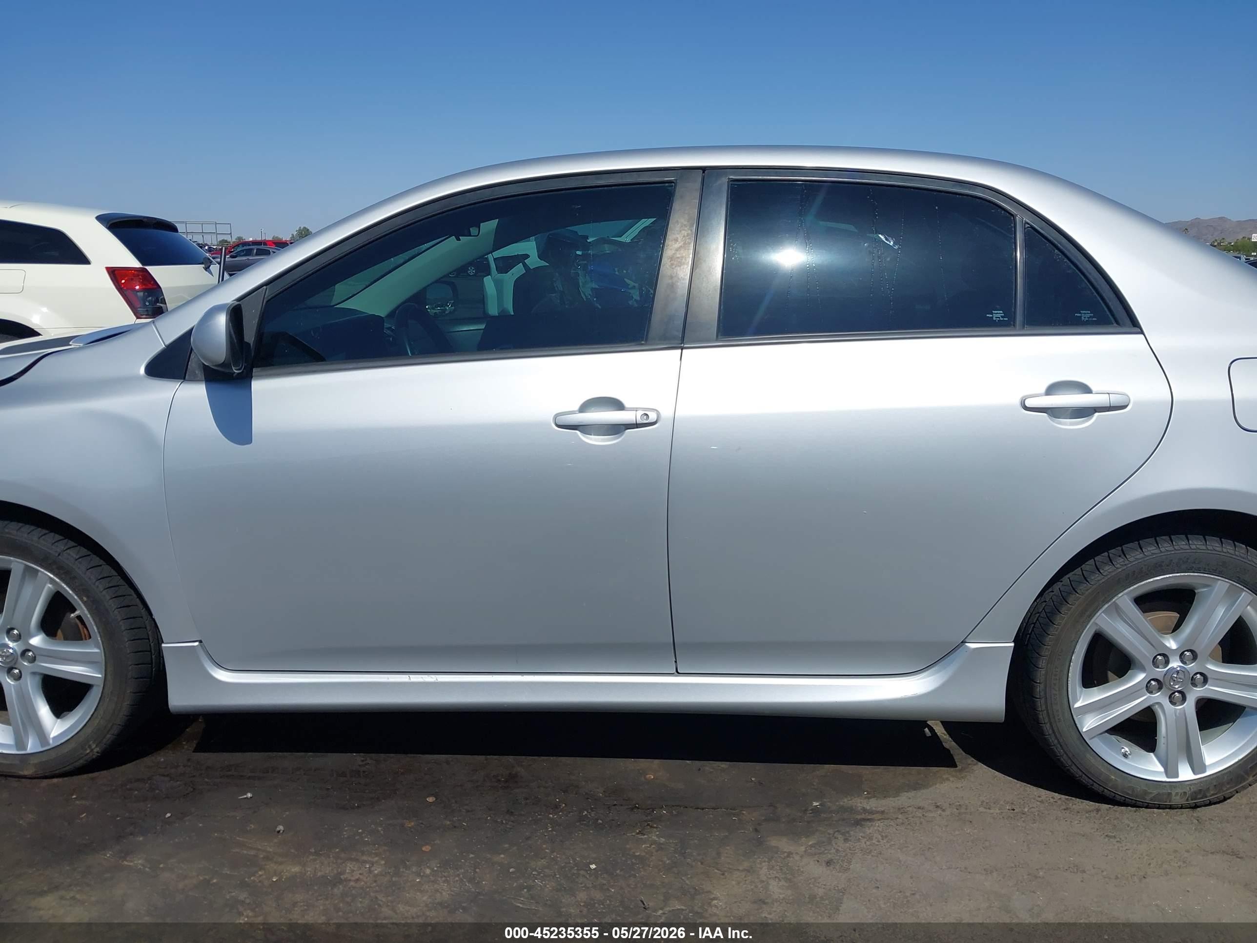 2013 Toyota Corolla S Silver vin: 5YFBU4EE9DP188070