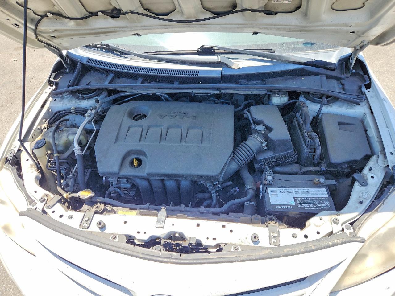 2013 Toyota Corolla White vin: 5YFBU4EE9DP190904