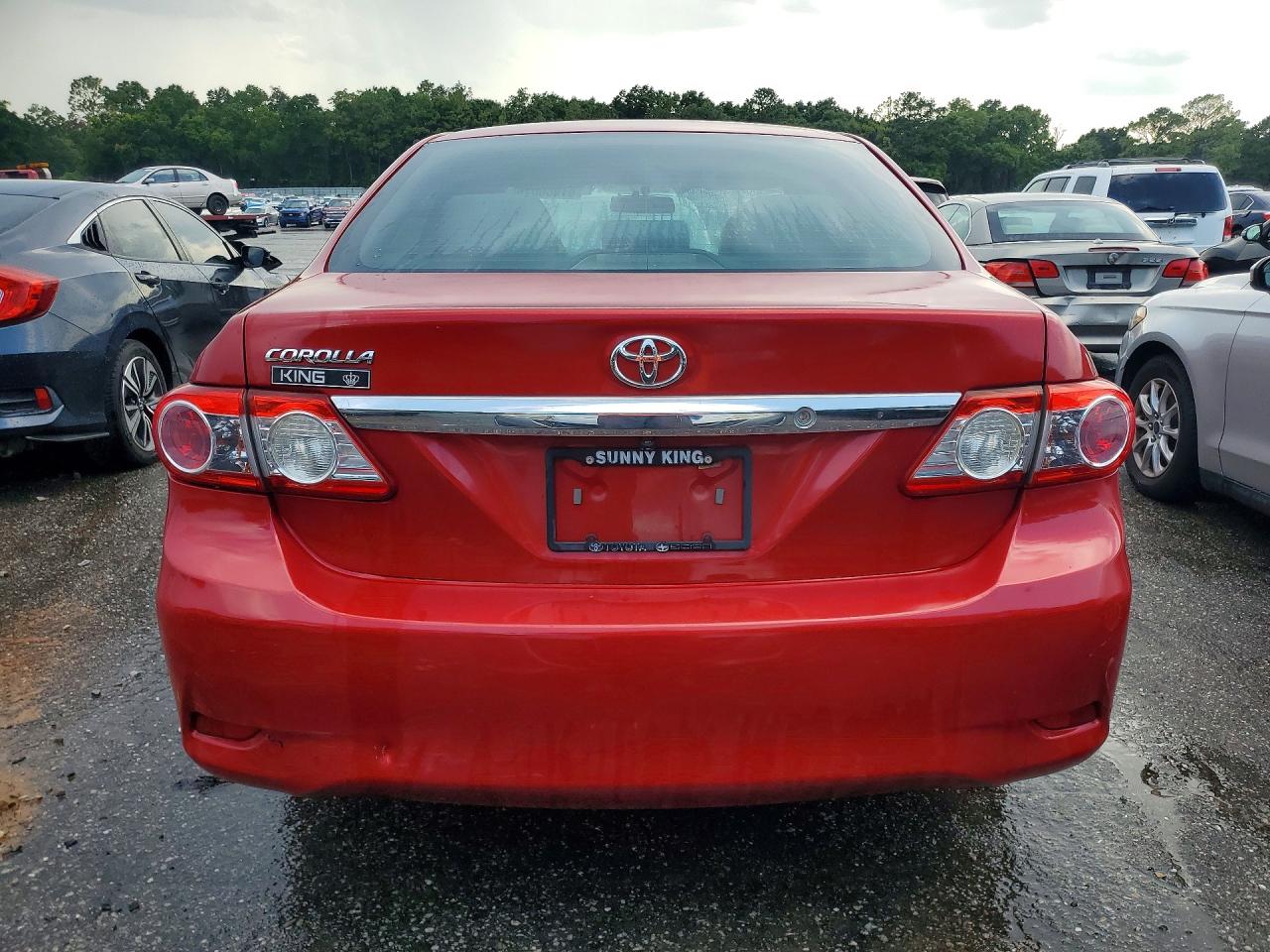 2013 Toyota Corolla L Red vin: 5YFBU4EE9DP203540