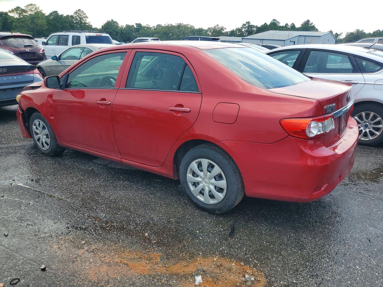 2013 Toyota Corolla L Red vin: 5YFBU4EE9DP203540