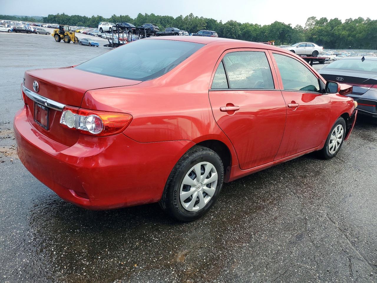2013 Toyota Corolla L Red vin: 5YFBU4EE9DP203540
