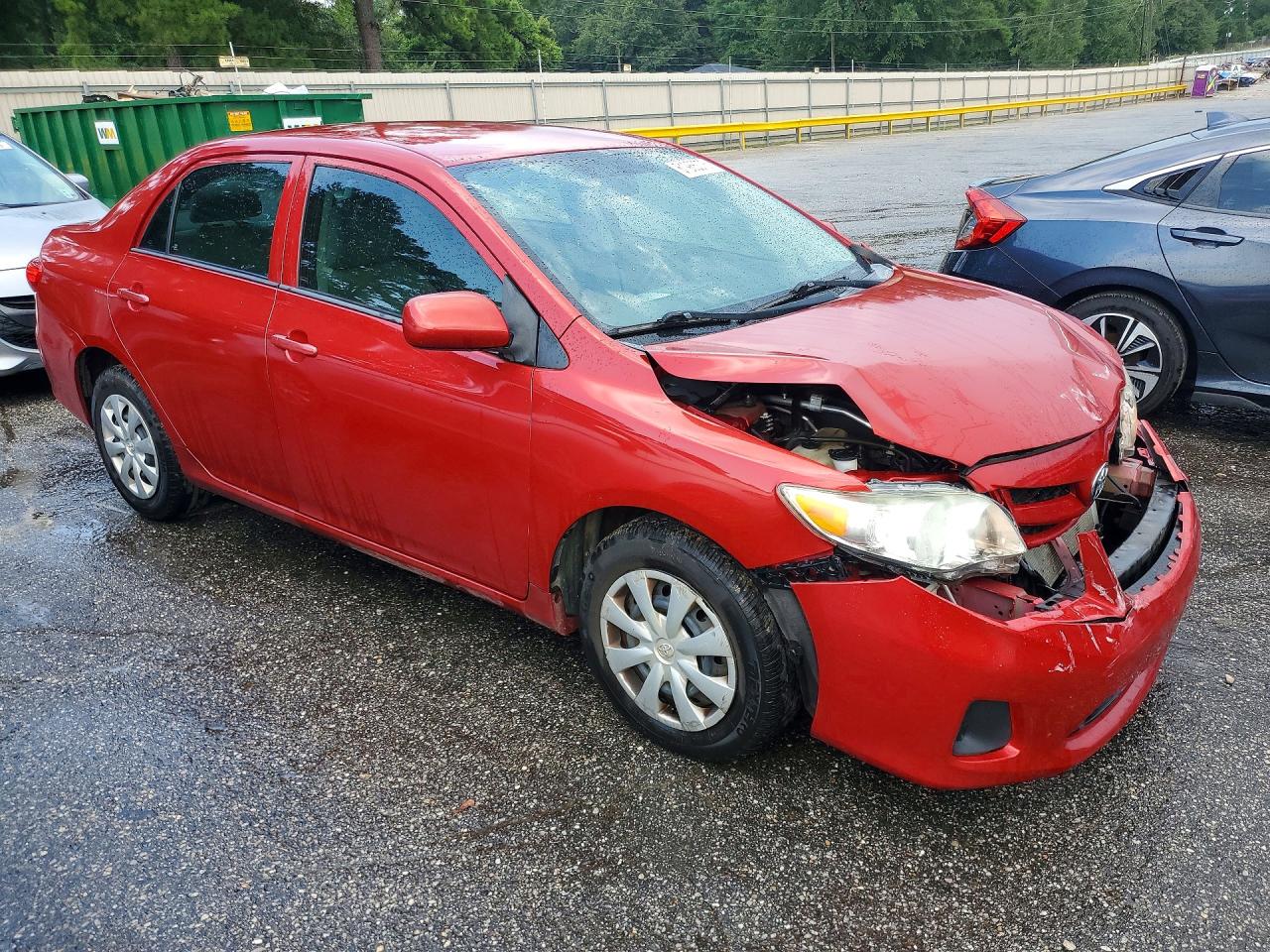2013 Toyota Corolla L Red vin: 5YFBU4EE9DP203540