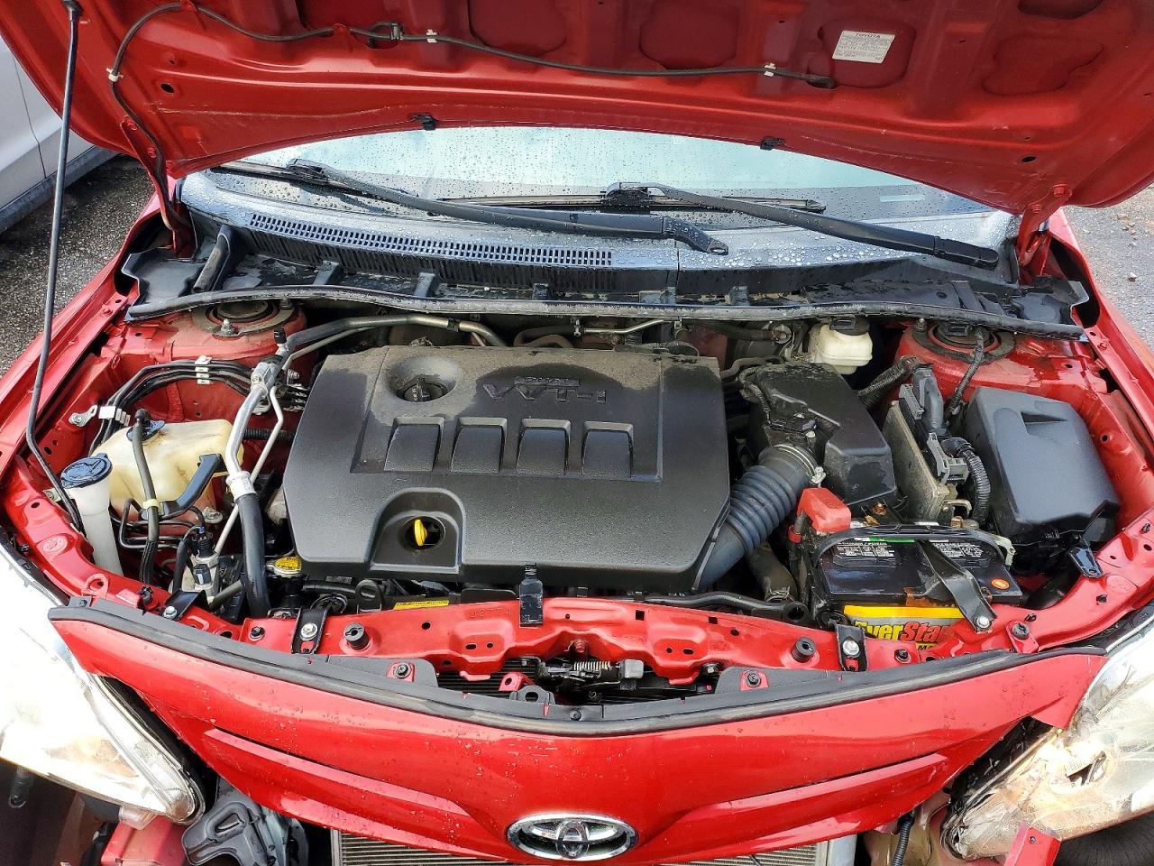 2013 Toyota Corolla L Red vin: 5YFBU4EE9DP203540