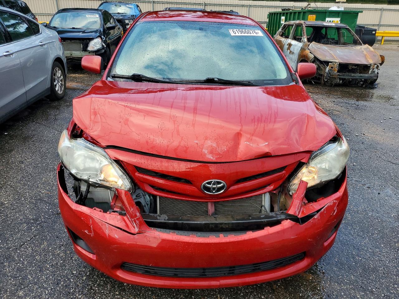 2013 Toyota Corolla L Red vin: 5YFBU4EE9DP203540