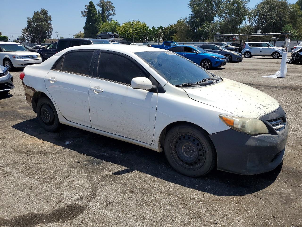 2013 Toyota Corolla Le White vin: 5YFBU4EE9DP211086