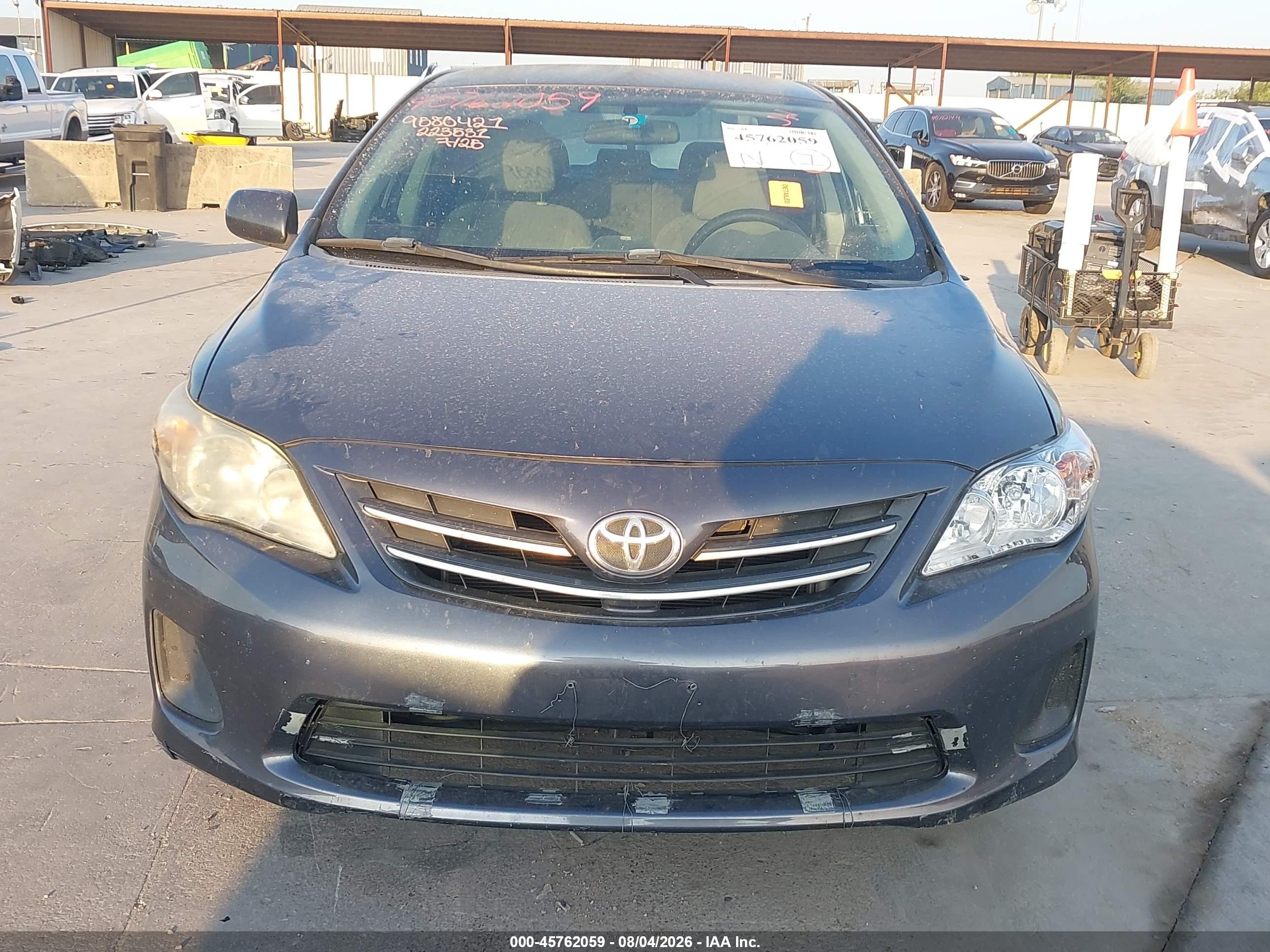 2013 Toyota Corolla Le Gray vin: 5YFBU4EE9DP223531