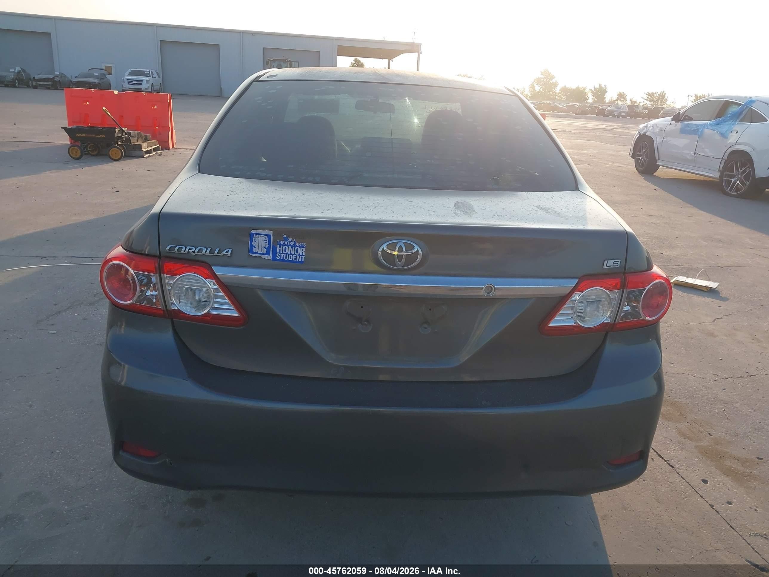 2013 Toyota Corolla Le Gray vin: 5YFBU4EE9DP223531