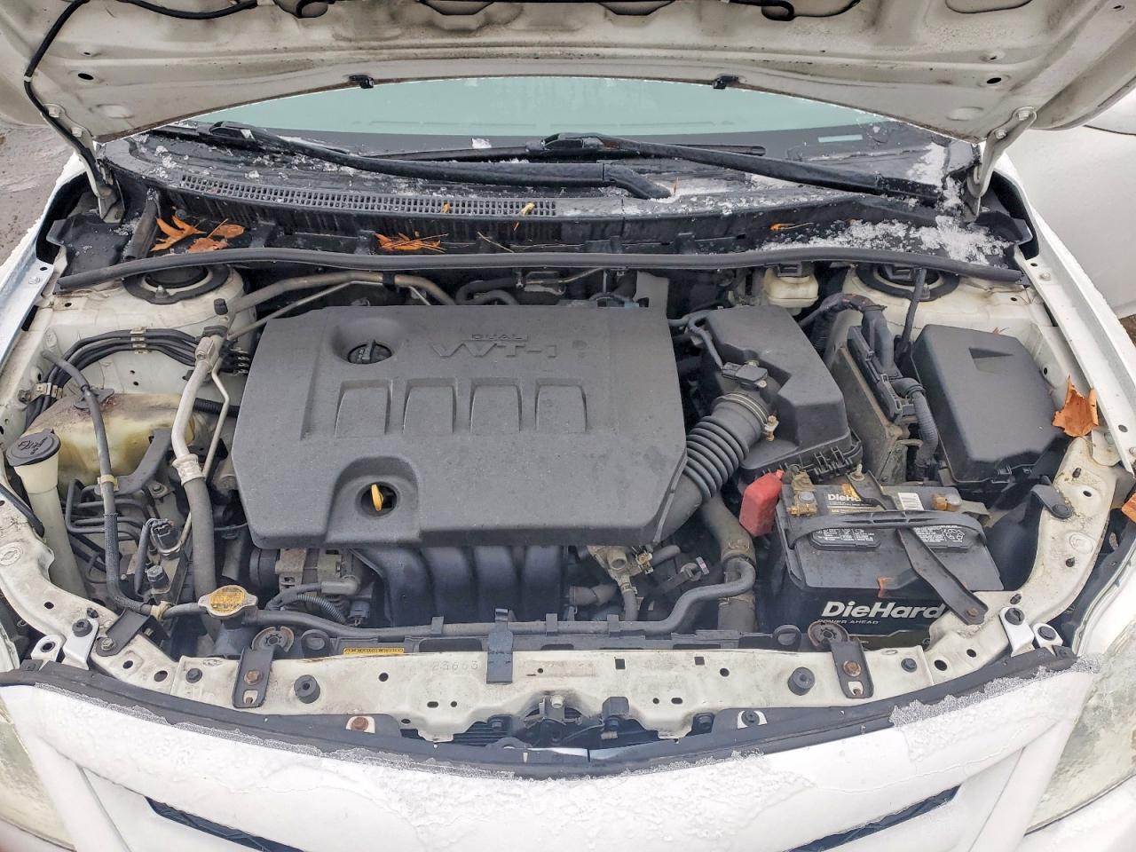 2013 Toyota Corolla L White vin: 5YFBU4EE9DP224405