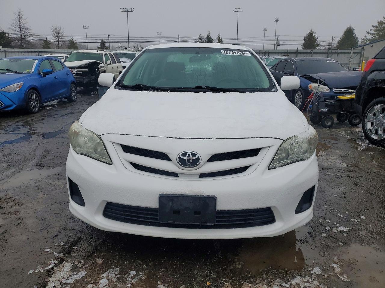 2013 Toyota Corolla L White vin: 5YFBU4EE9DP224405