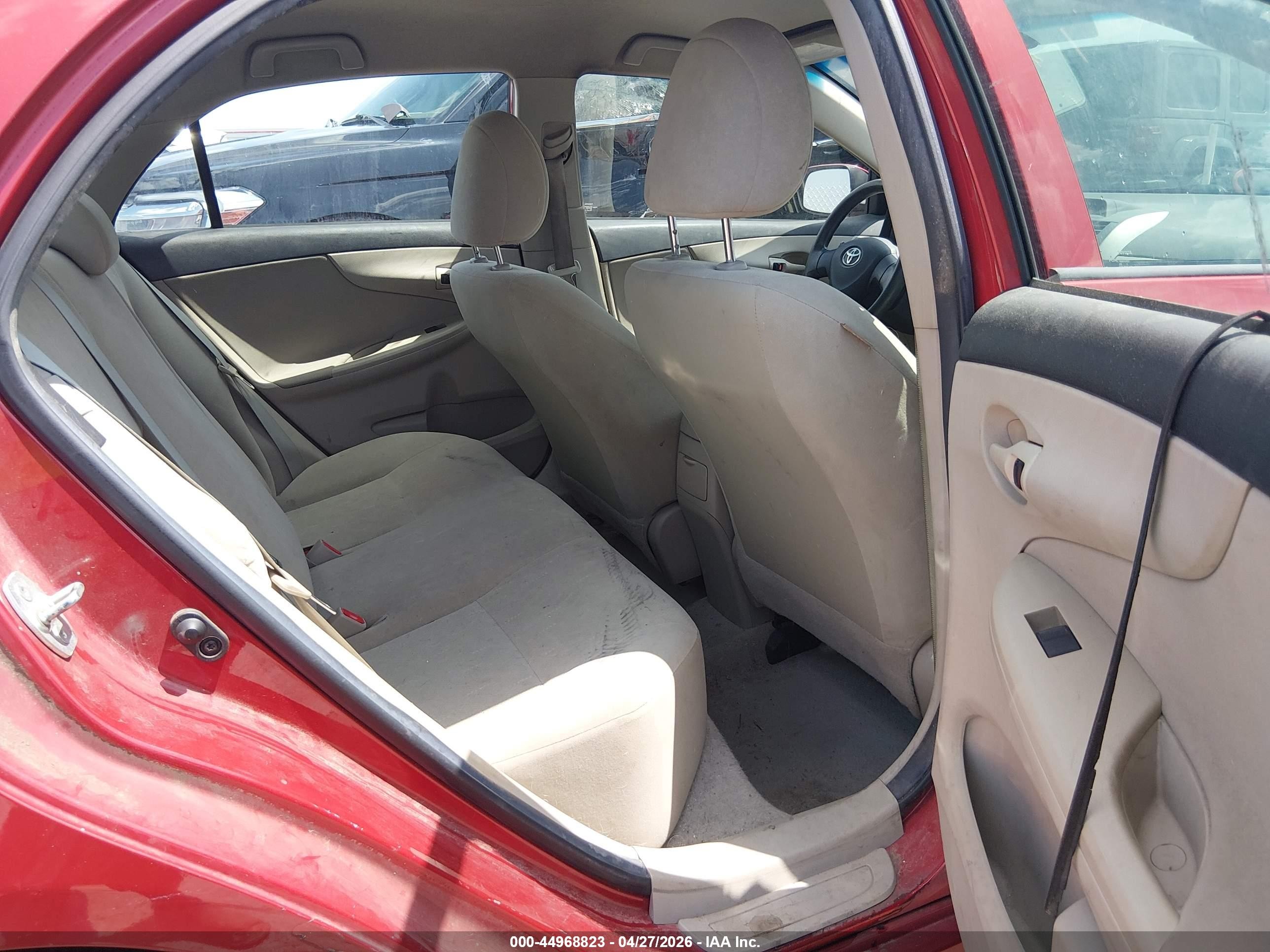 2012 Toyota Corolla L Red vin: 5YFBU4EEXCP005869