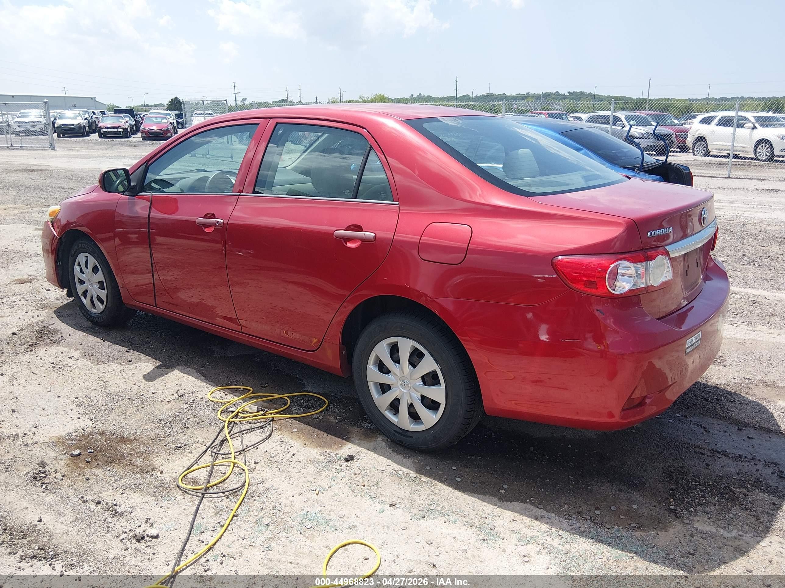 2012 Toyota Corolla L Red vin: 5YFBU4EEXCP005869
