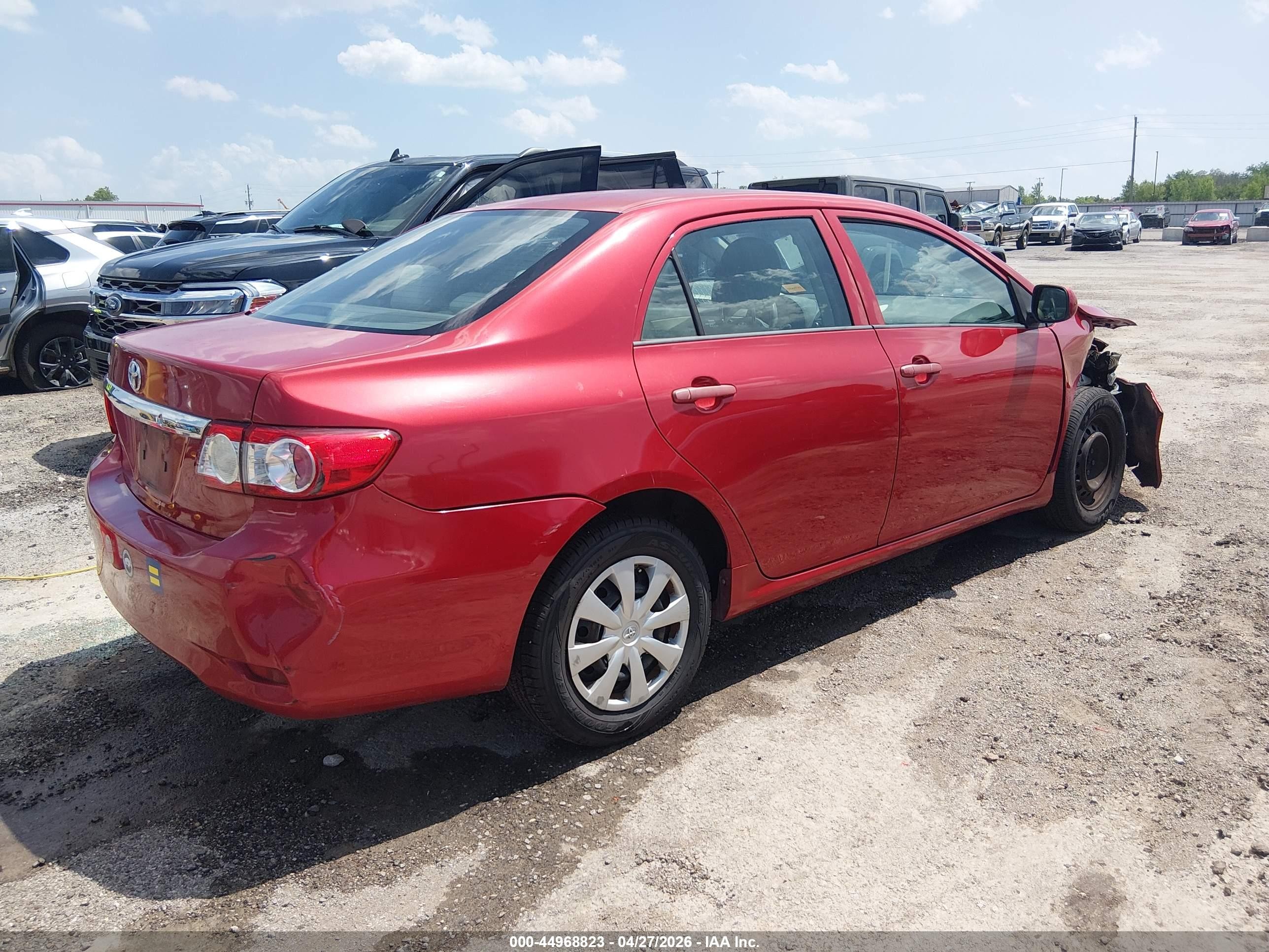 2012 Toyota Corolla L Red vin: 5YFBU4EEXCP005869