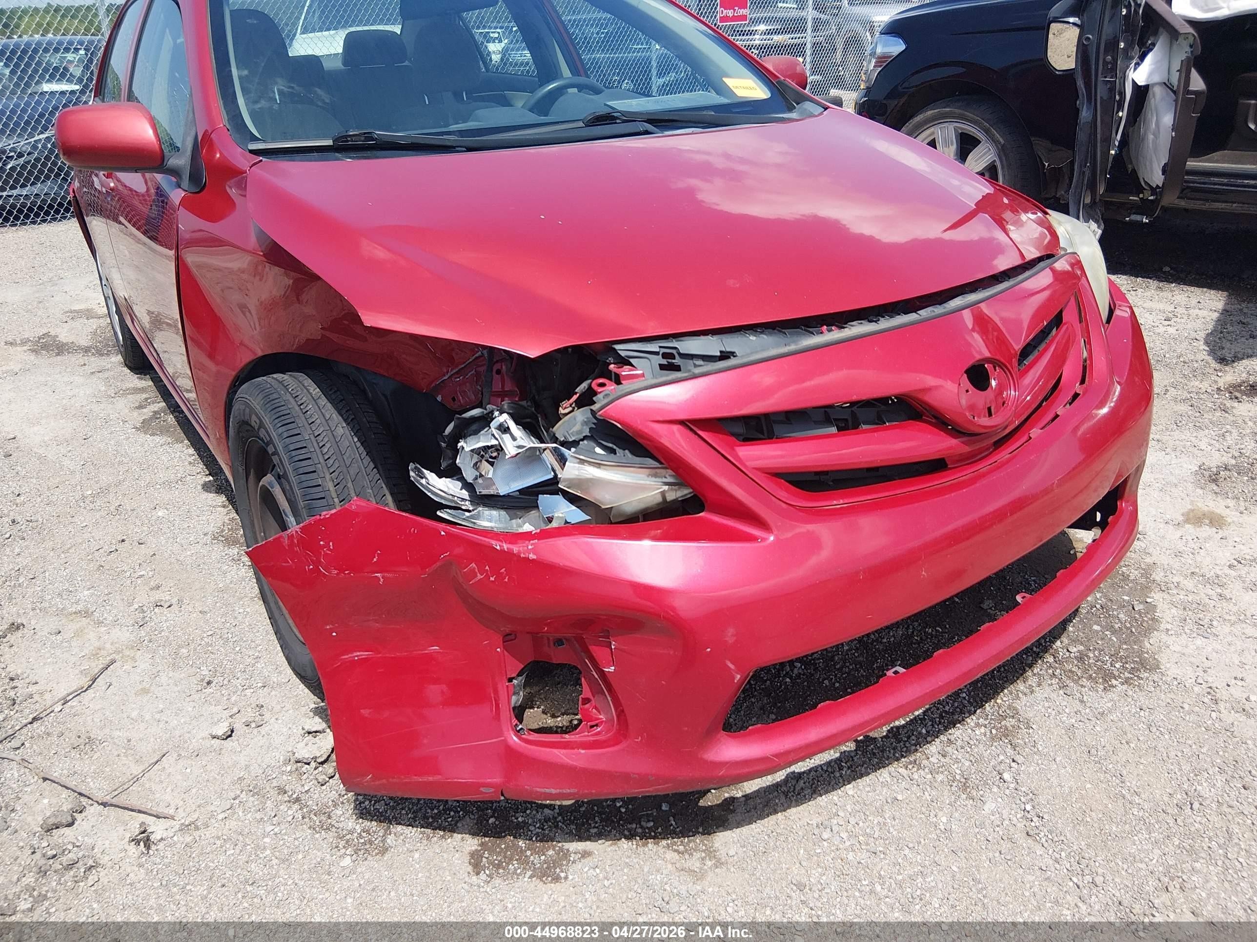 2012 Toyota Corolla L Red vin: 5YFBU4EEXCP005869