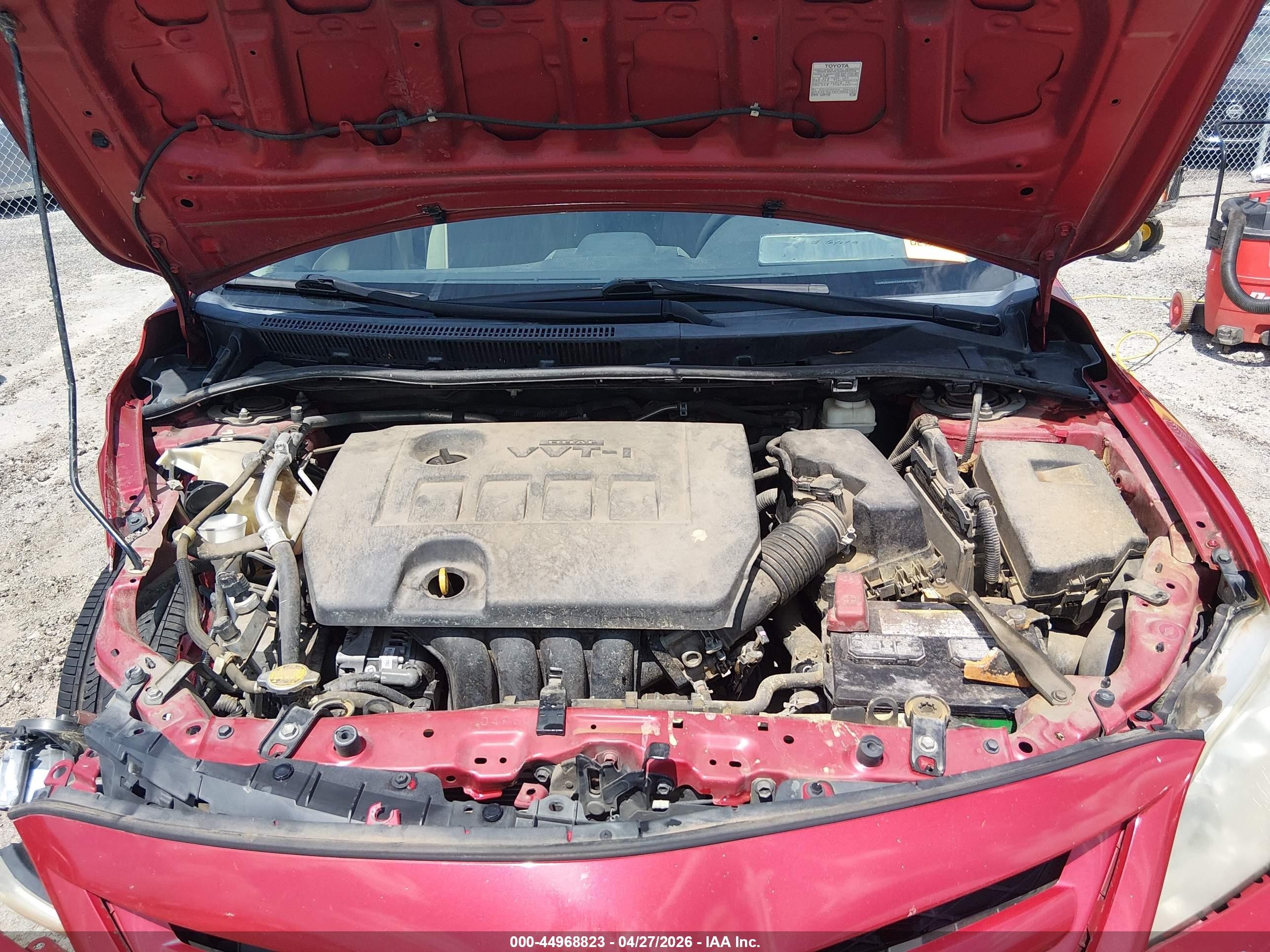 2012 Toyota Corolla L Red vin: 5YFBU4EEXCP005869