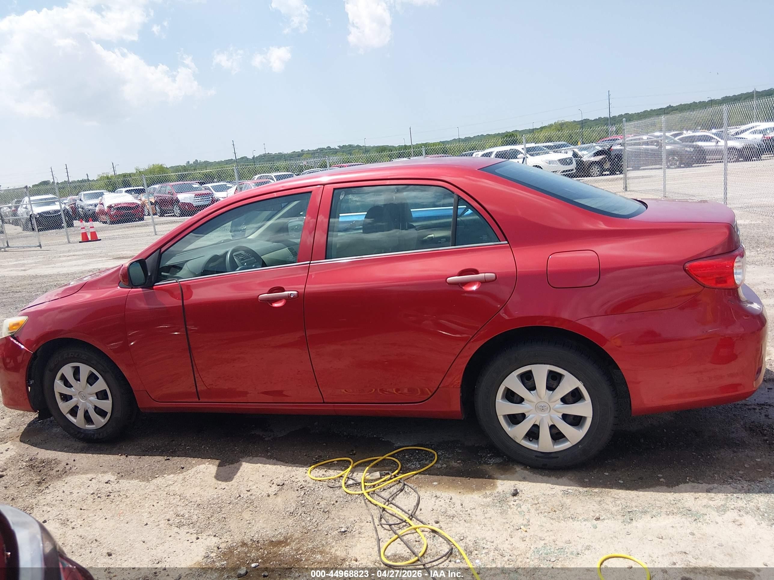 2012 Toyota Corolla L Red vin: 5YFBU4EEXCP005869