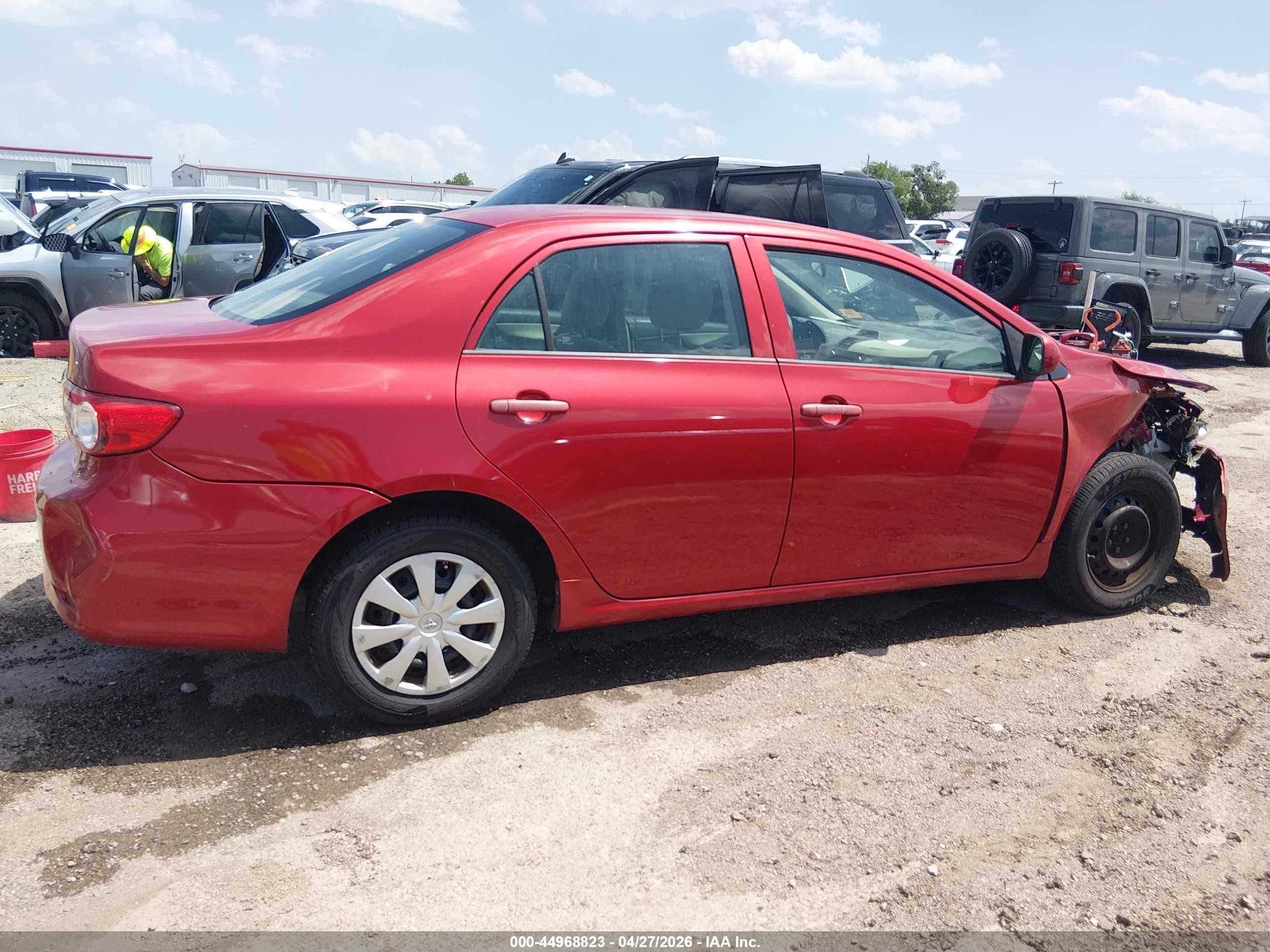 2012 Toyota Corolla L Red vin: 5YFBU4EEXCP005869