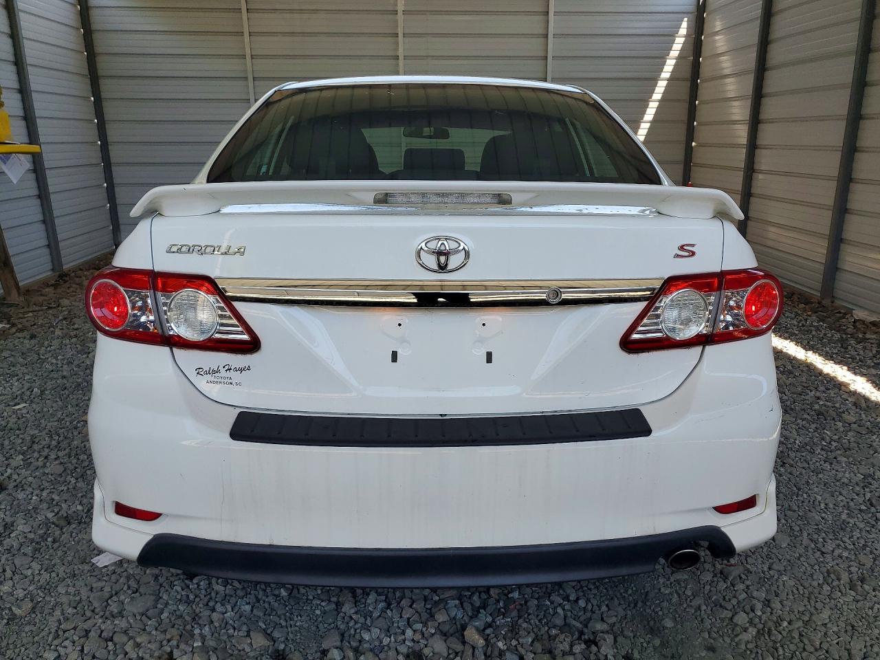 2012 Toyota Corolla S White vin: 5YFBU4EEXCP012059