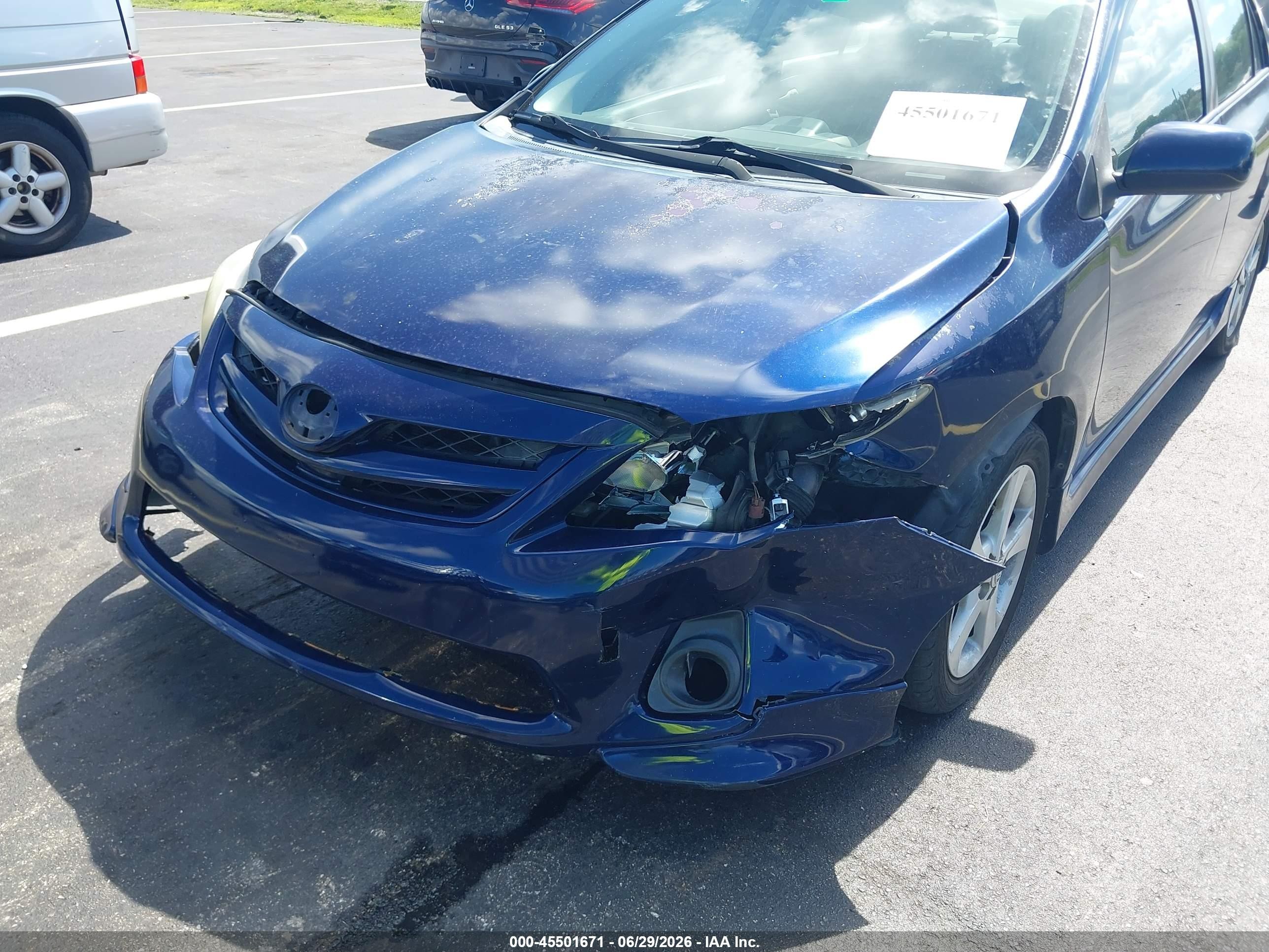 2012 Toyota Corolla S Blue vin: 5YFBU4EEXCP012742