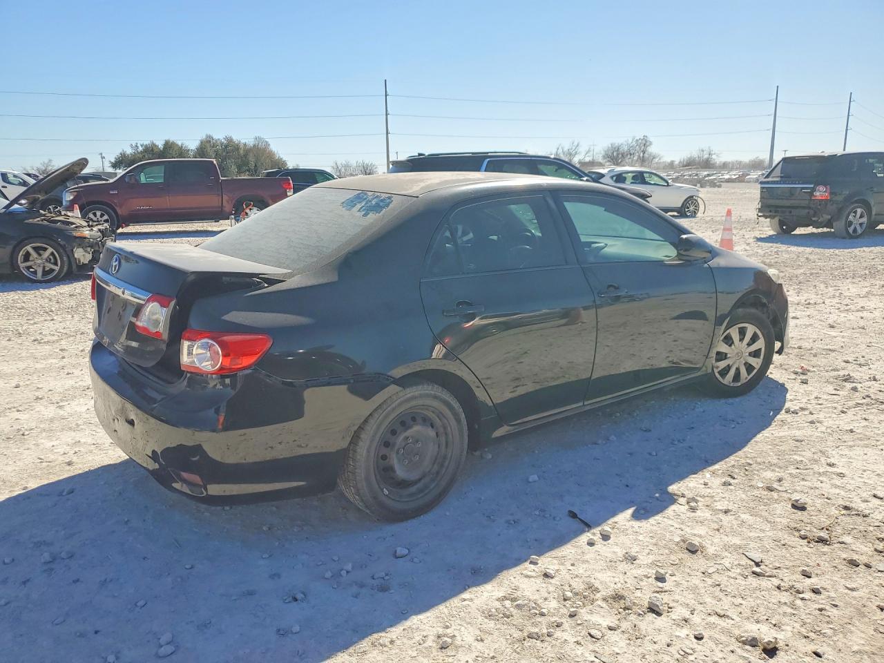 2012 Toyota Corolla Base Black vin: 5YFBU4EEXCP035356