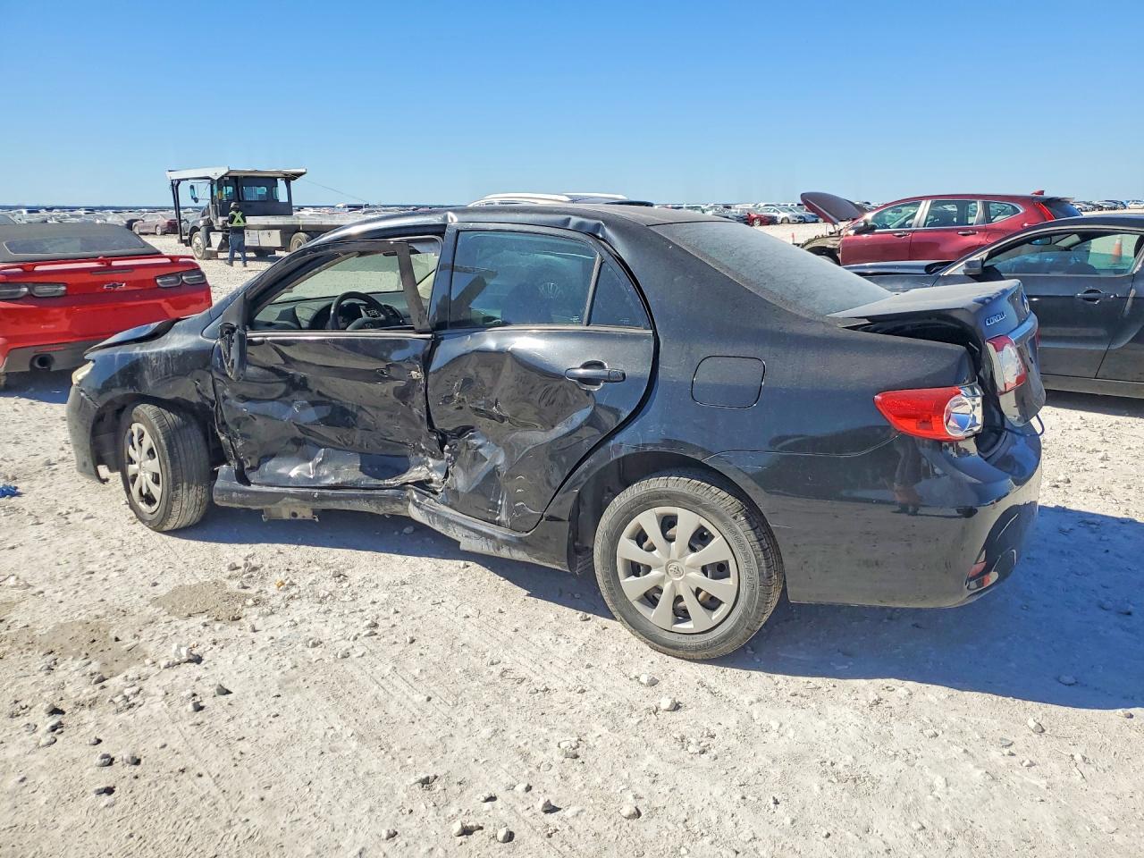 2012 Toyota Corolla Base Black vin: 5YFBU4EEXCP035356