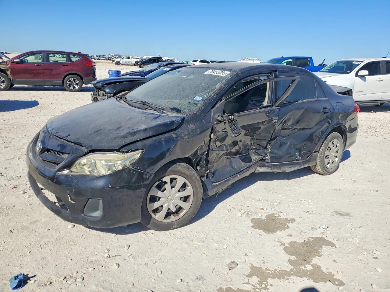 2012 Toyota Corolla Base Black vin: 5YFBU4EEXCP035356