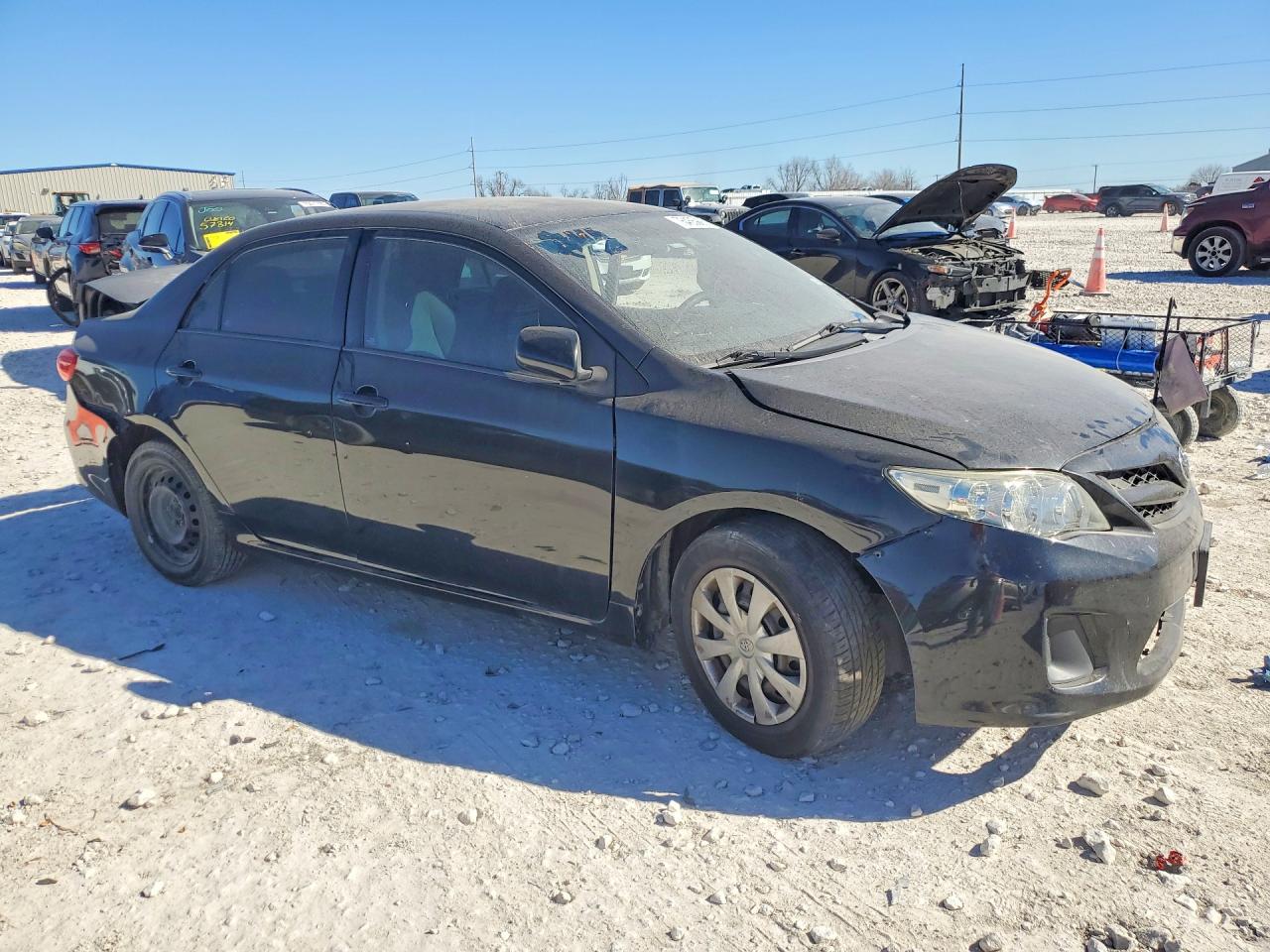 2012 Toyota Corolla Base Black vin: 5YFBU4EEXCP035356