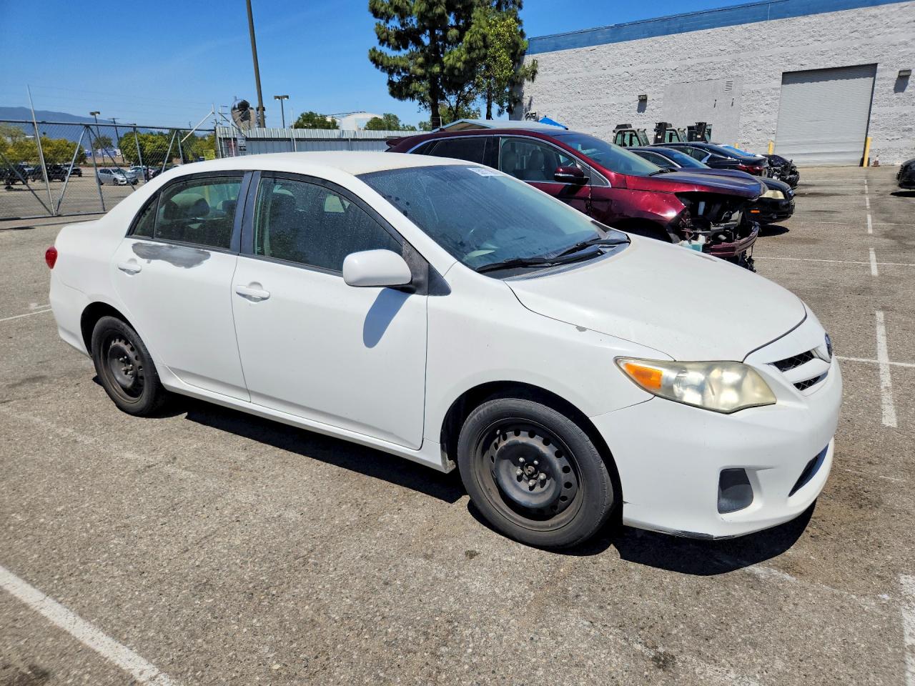 2012 Toyota Corolla Le White vin: 5YFBU4EEXCP039245